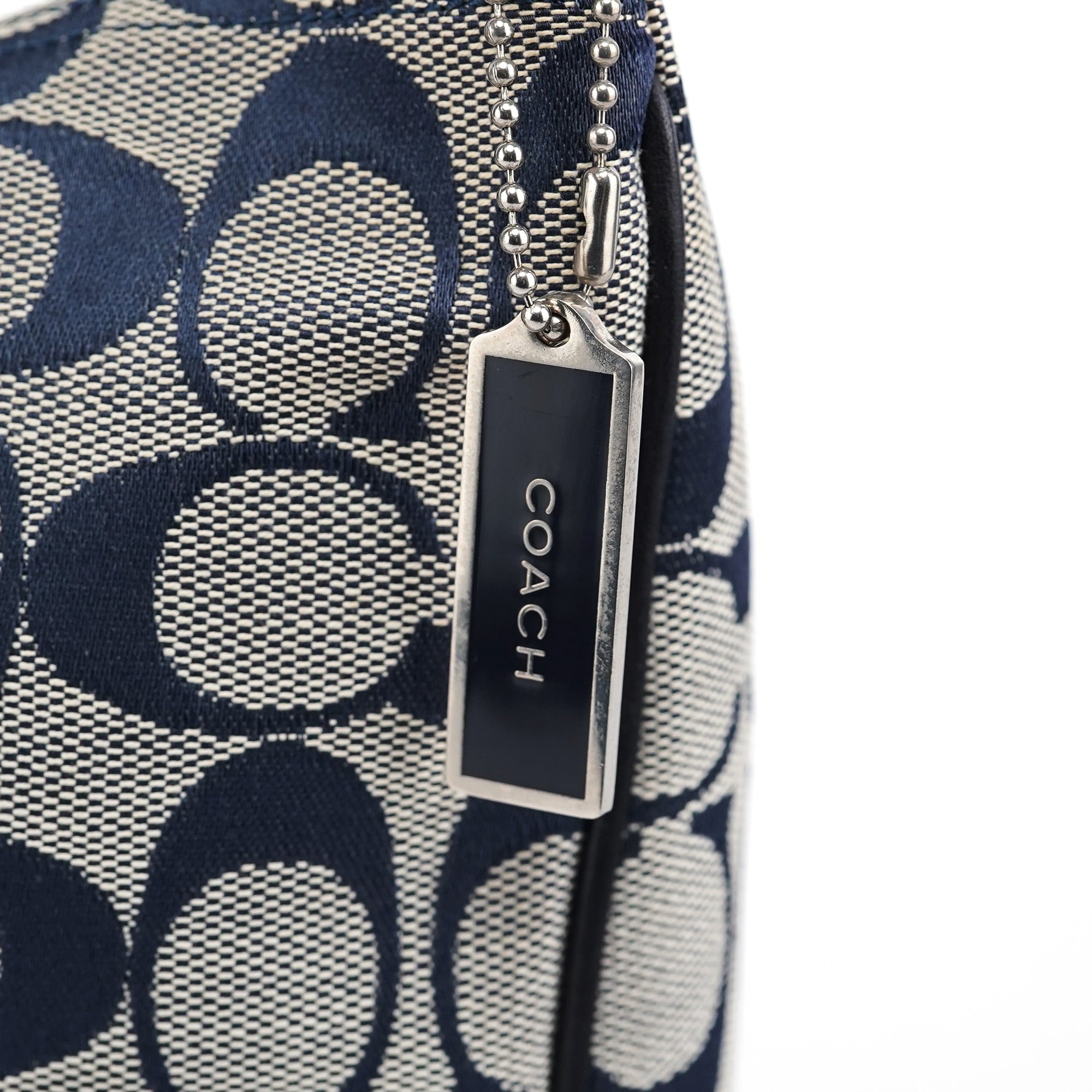 Grey Signature C Hobo Shoulder Bag