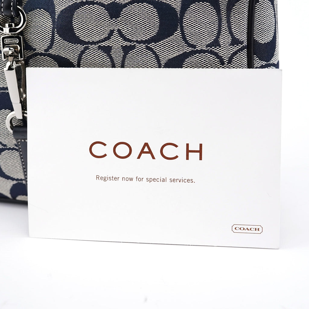 Grey Signature C Hobo Shoulder Bag