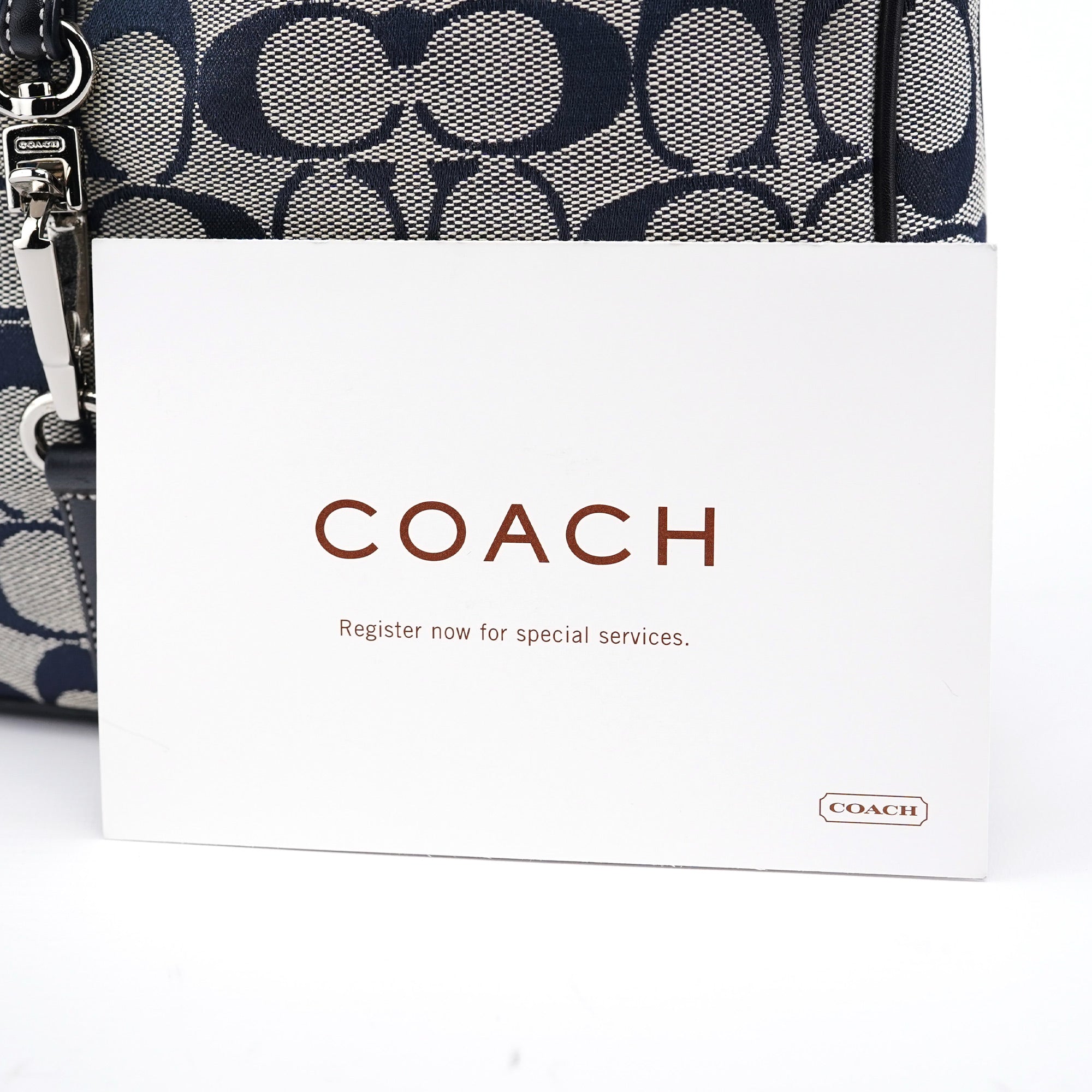 Grey Signature C Hobo Shoulder Bag