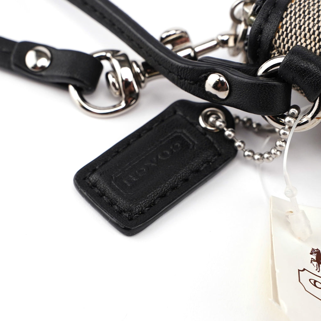 Grey Signature C Mini Clutch Bag