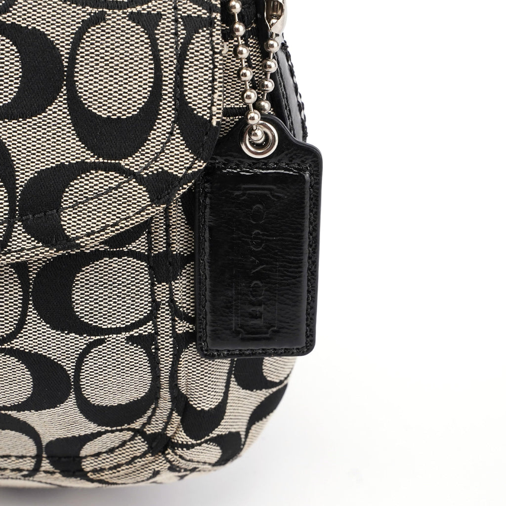 Grey Signature C Soho Shoulder Bag