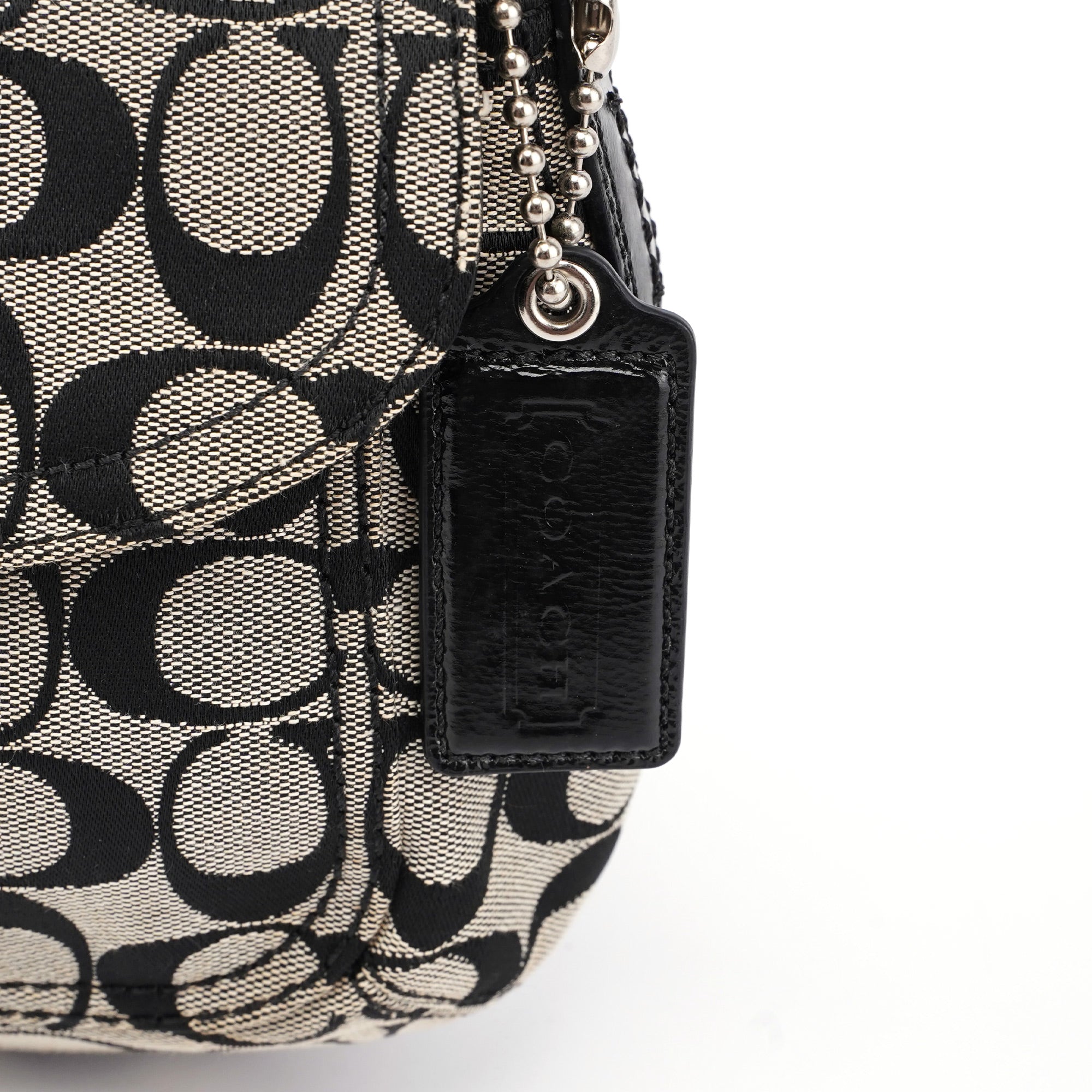 Grey Signature C Soho Shoulder Bag