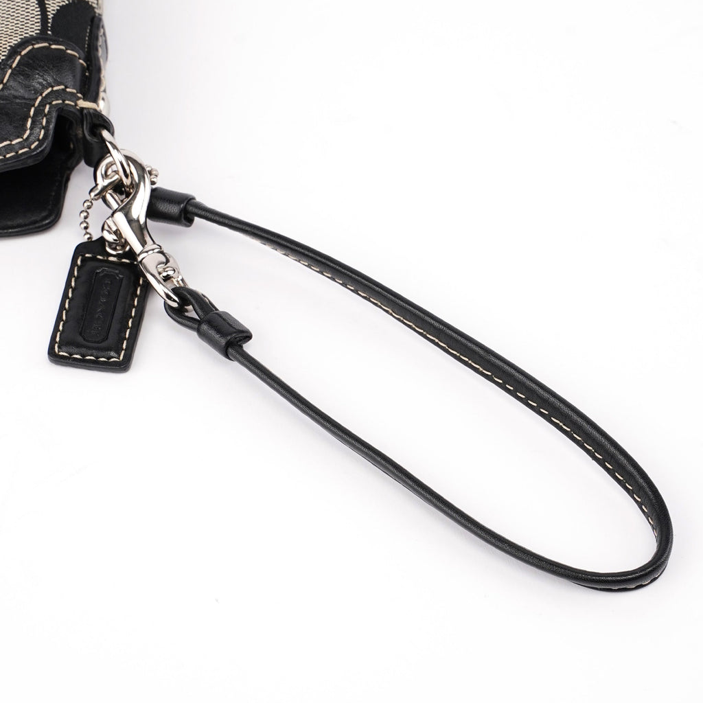 Grey Signature C Turnlock Mini Hobo Bag