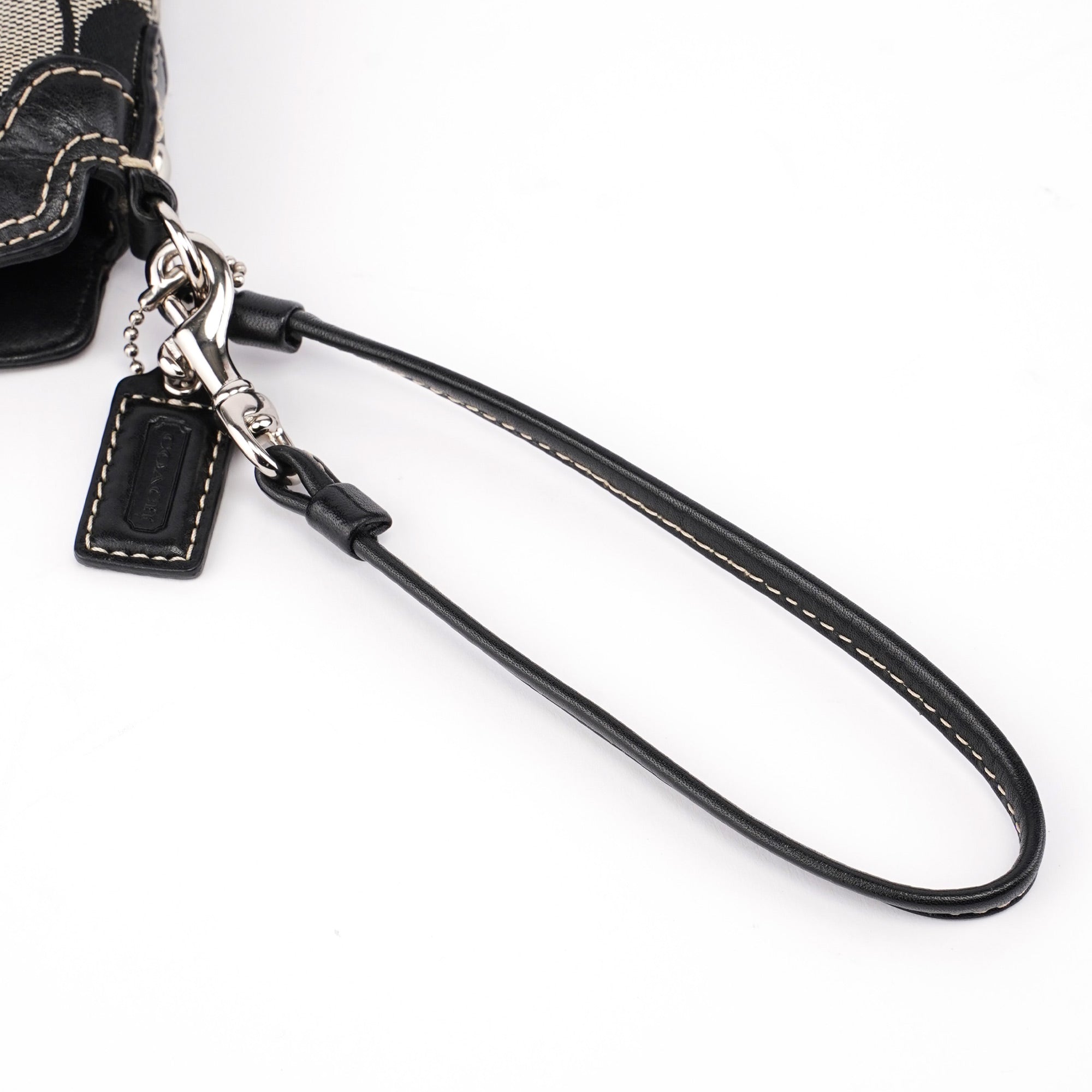 Grey Signature C Turnlock Mini Hobo Bag