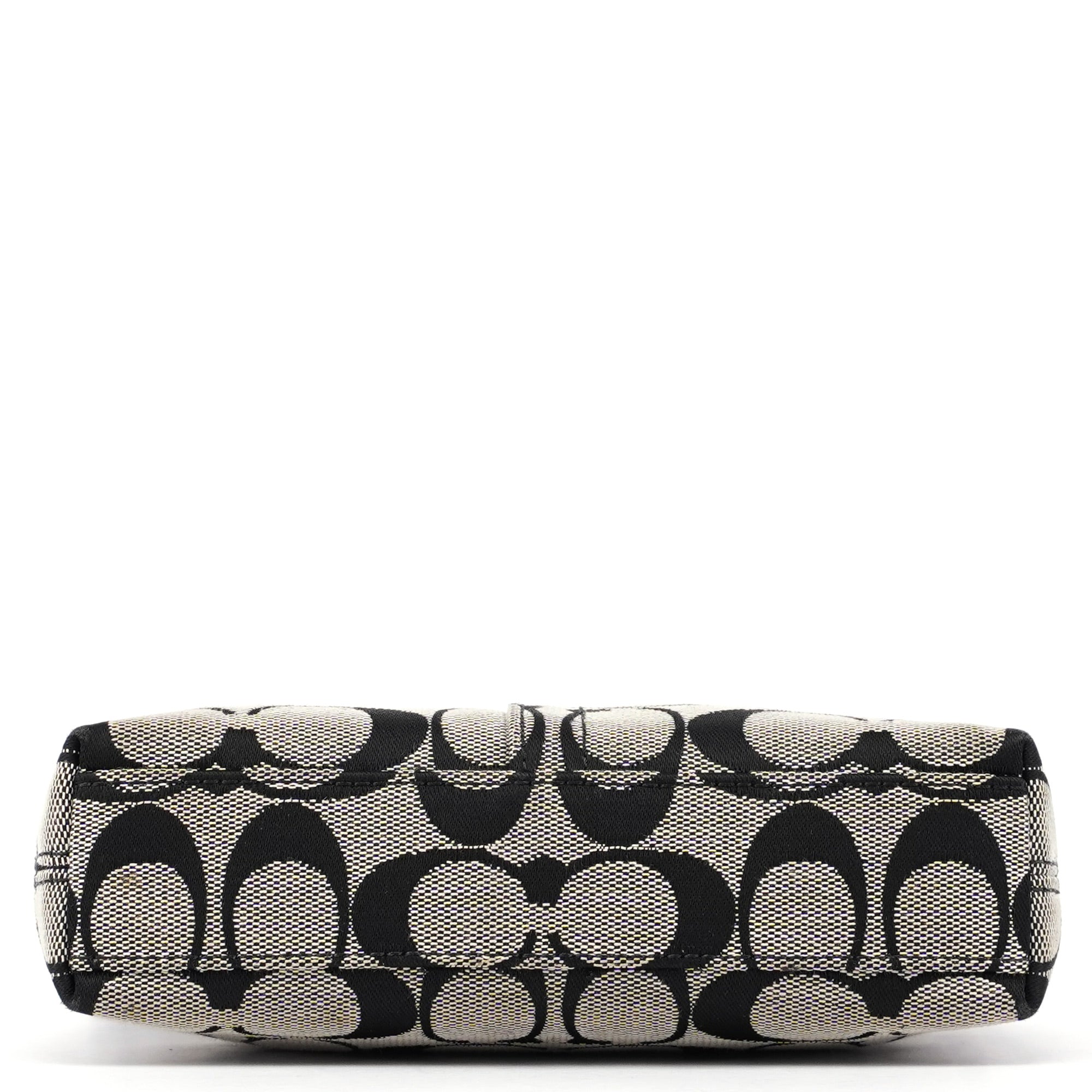 Grey Signature C Turnlock Mini Hobo Bag