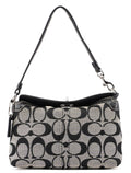 Grey Signature C Turnlock Mini Hobo Bag