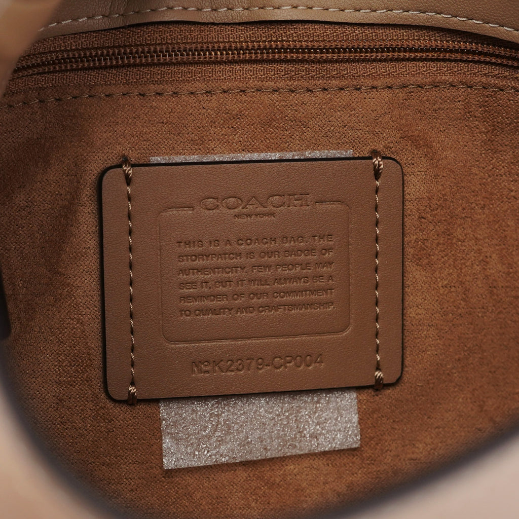 Light Brown Leather Hobo Shoulder Bag