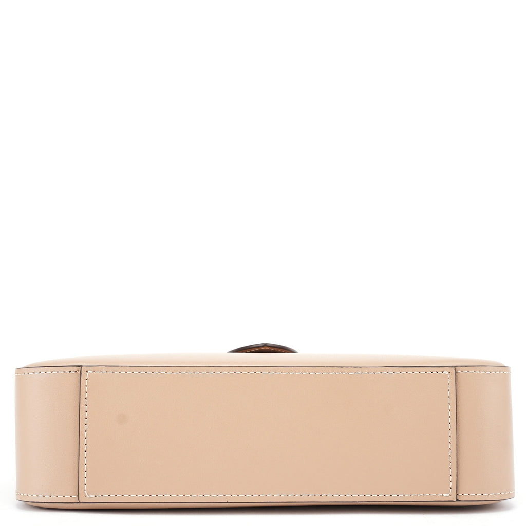 Light Brown Leather Hobo Shoulder Bag