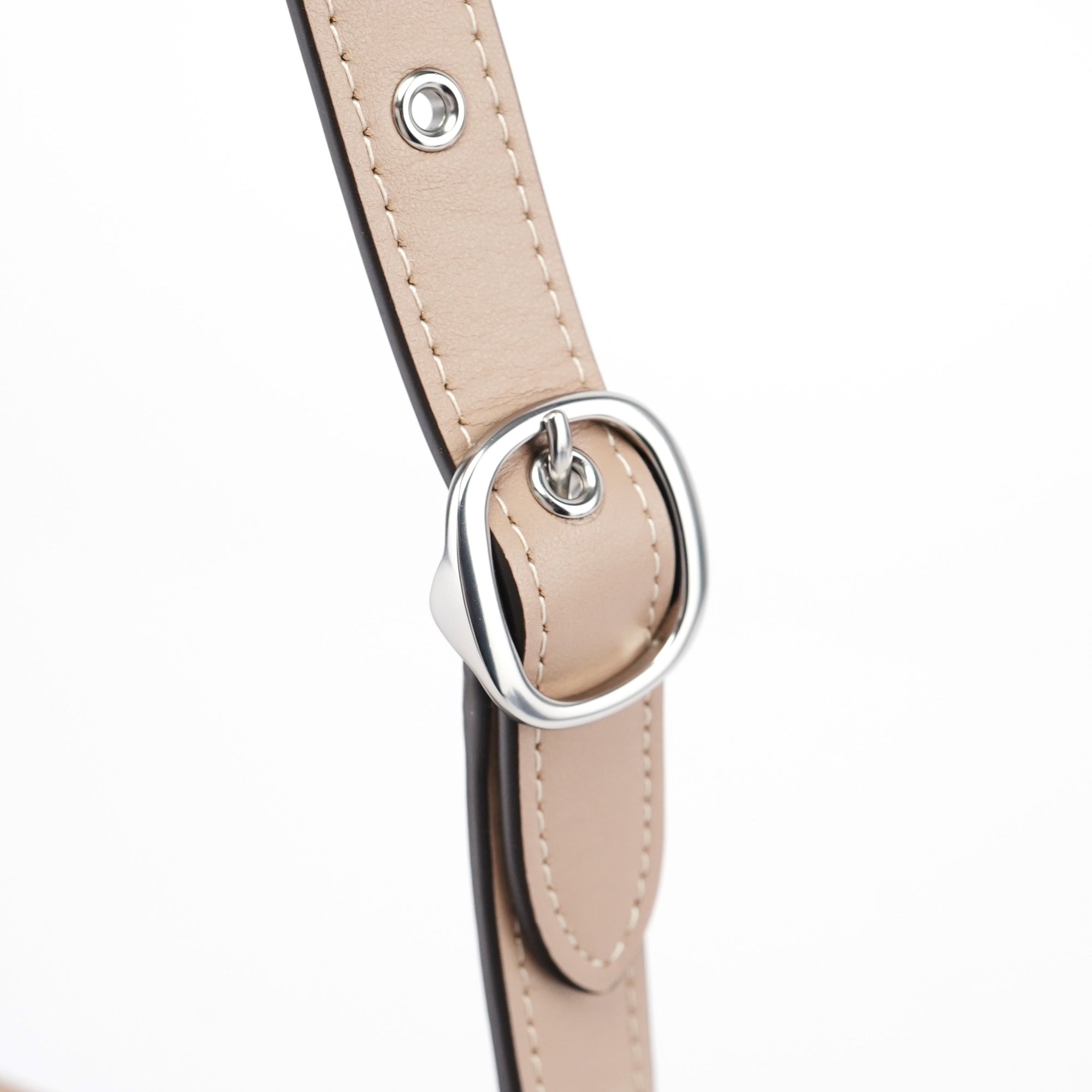 Light Brown Leather Hobo Shoulder Bag