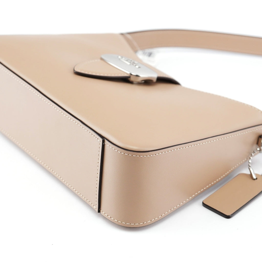Light Brown Leather Hobo Shoulder Bag