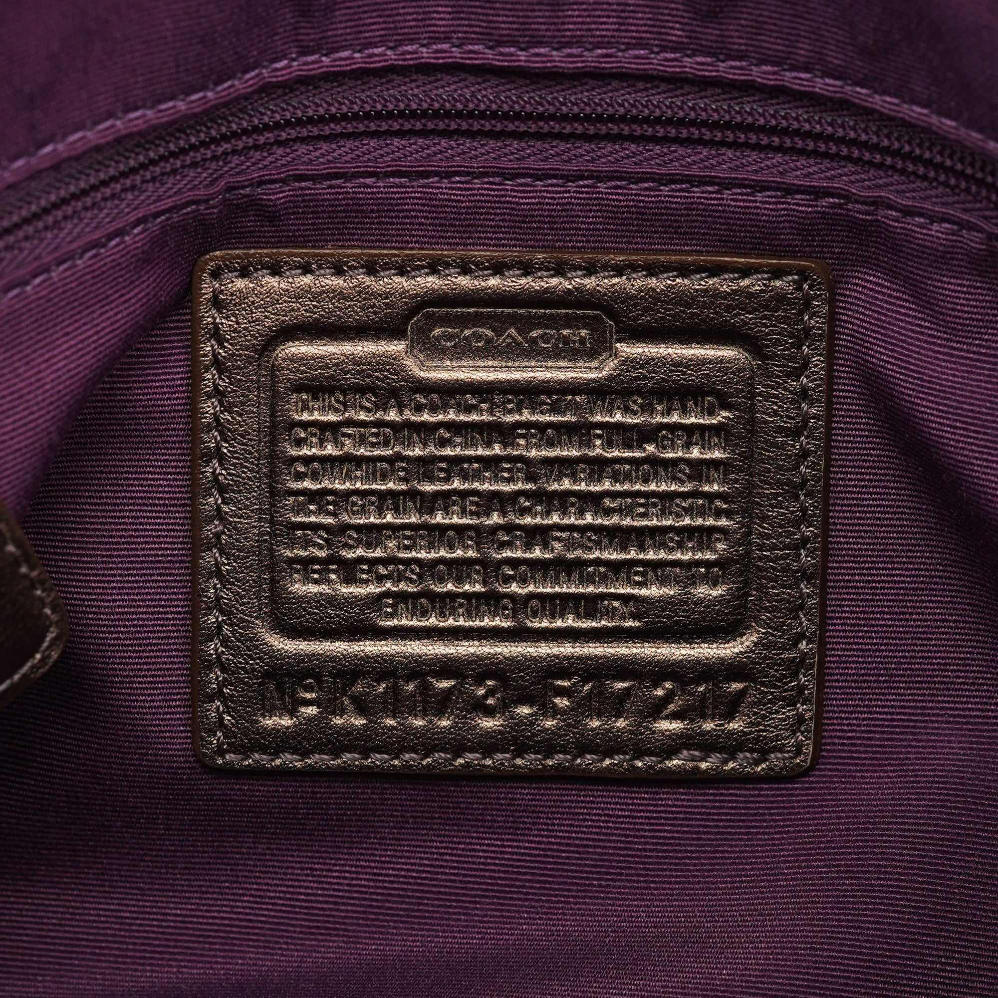 Metallic Leather Soho Shoulder Bag