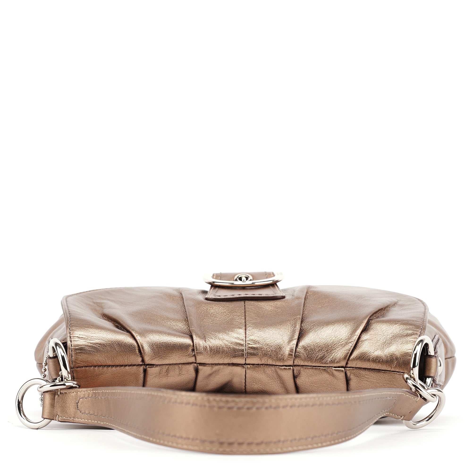 Metallic Leather Soho Shoulder Bag