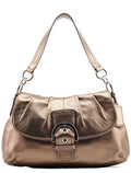 Metallic Leather Soho Shoulder Bag