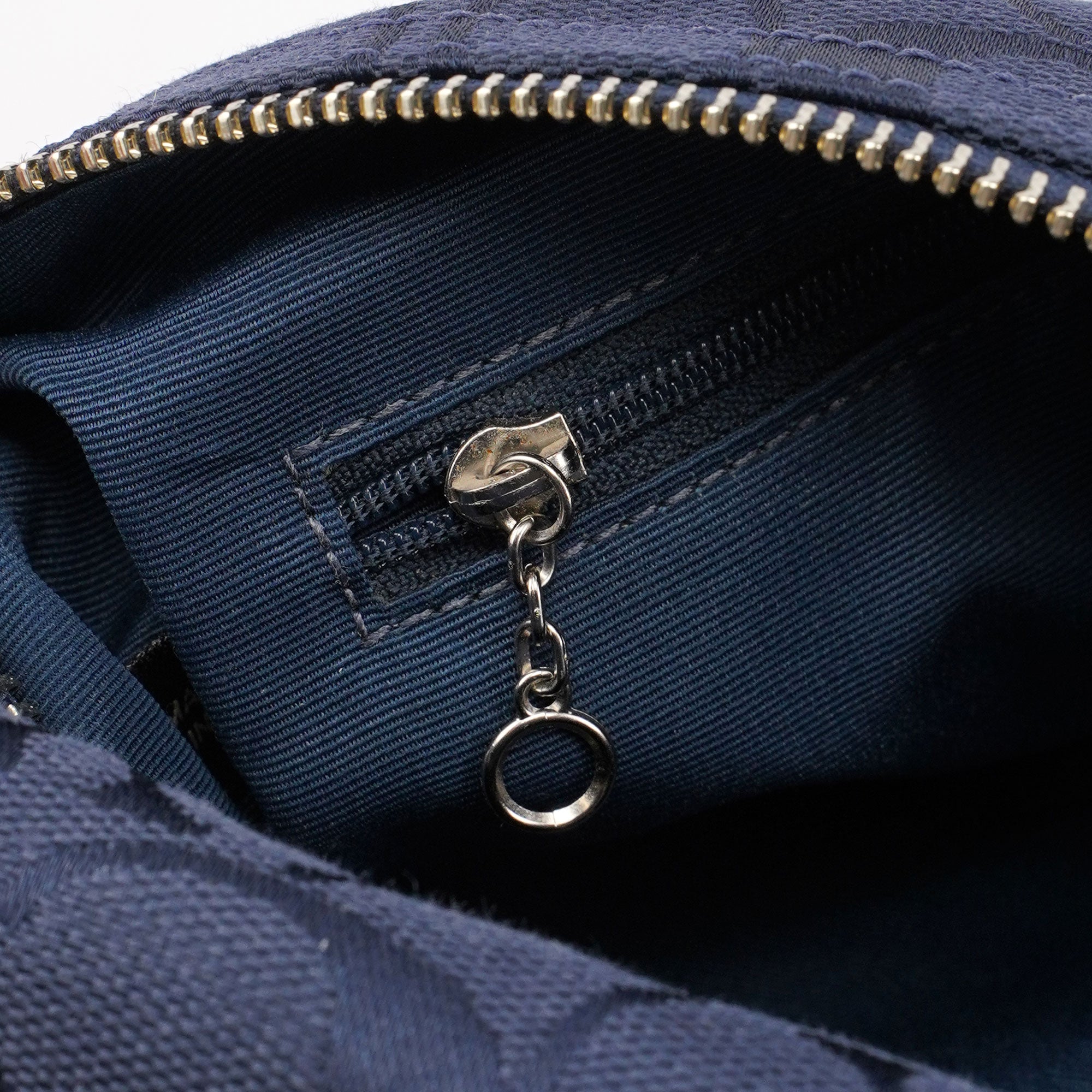 Navy Signature C Hobo Shoulder Bag