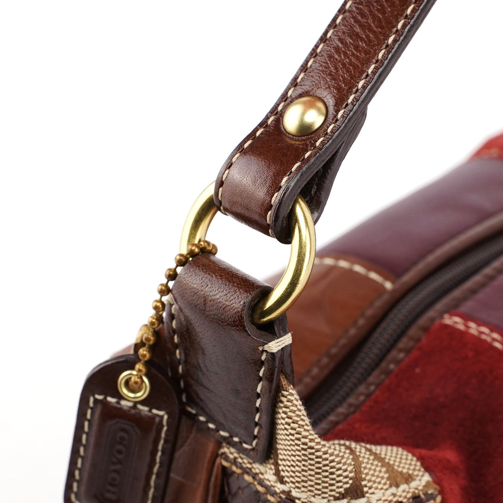 Patchwork Signature C Mini Hobo Bag