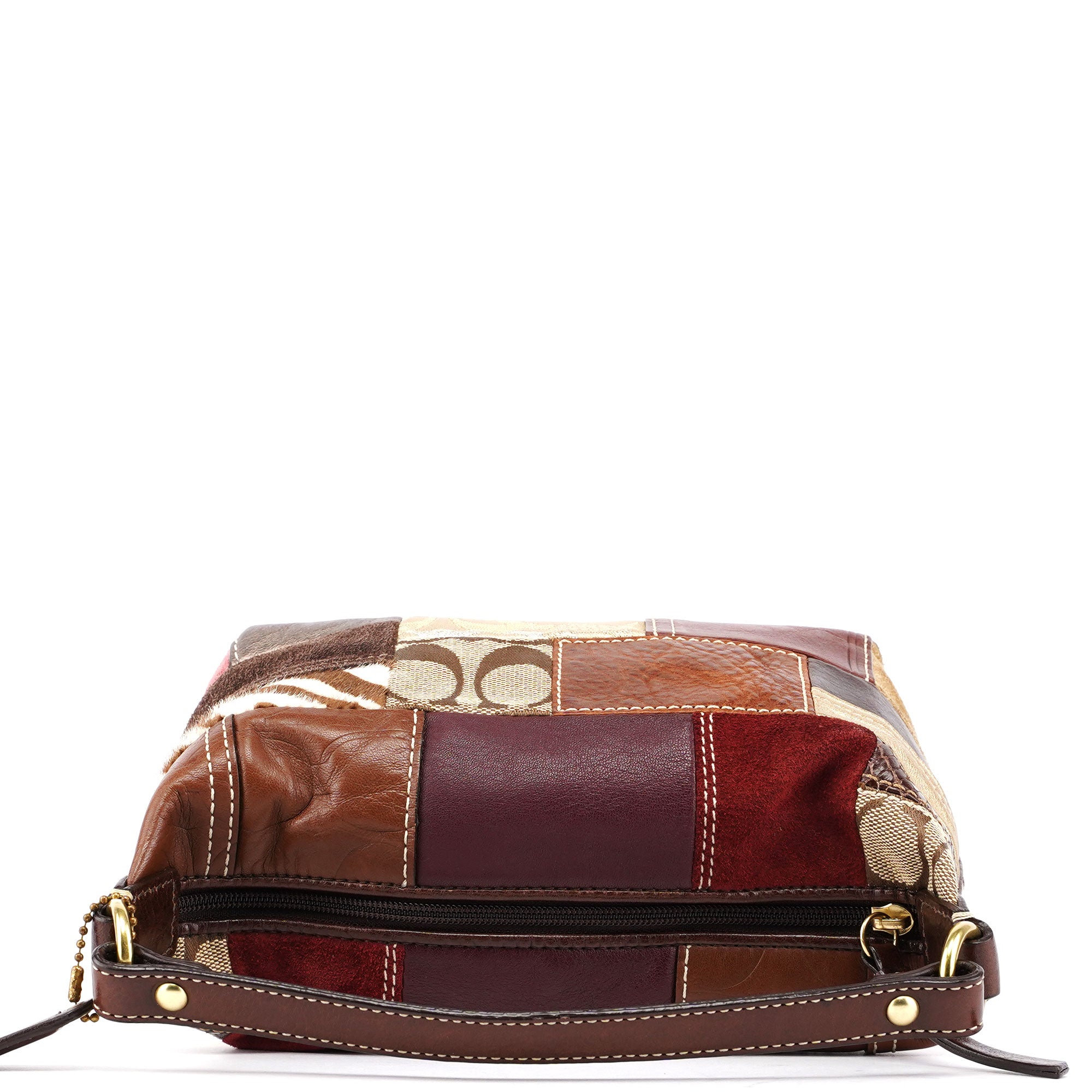 Patchwork Signature C Mini Hobo Bag