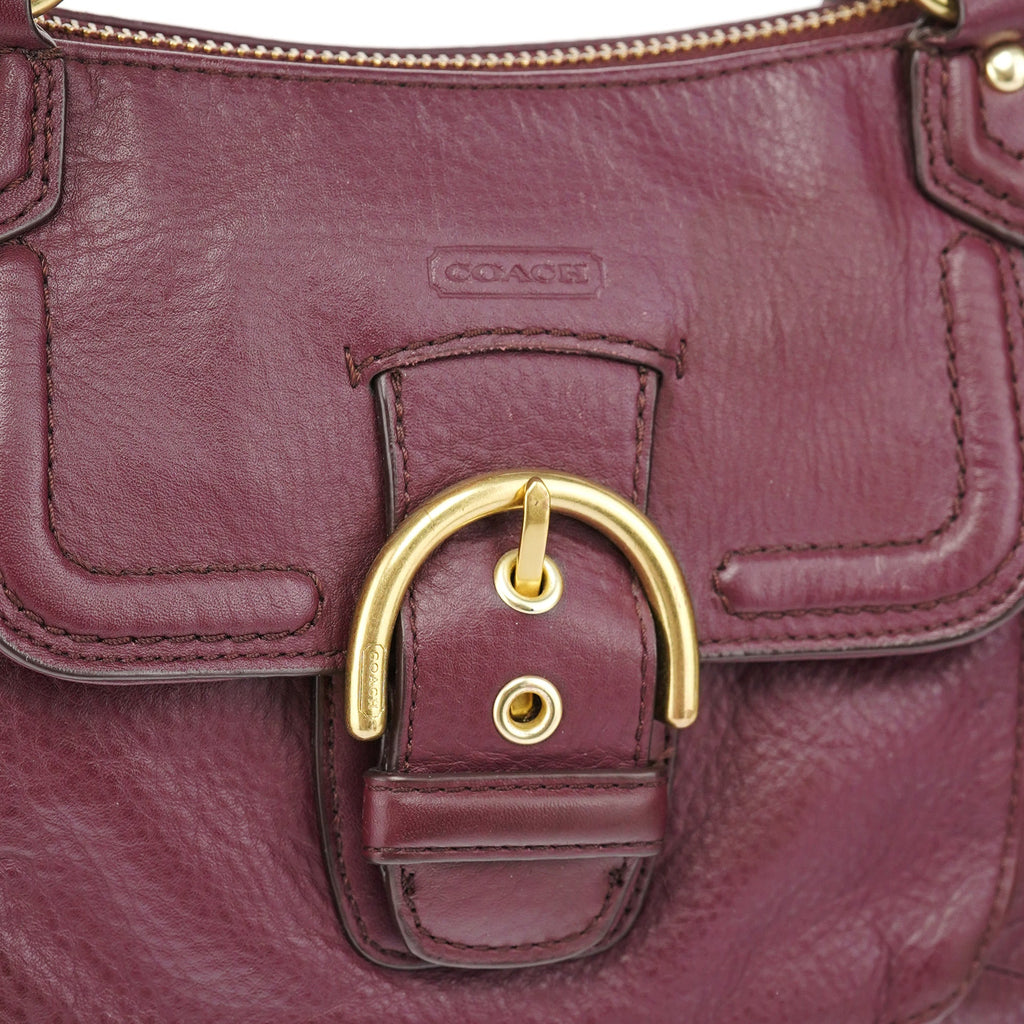 Purple Leather Soho 2-Way Tote Bag