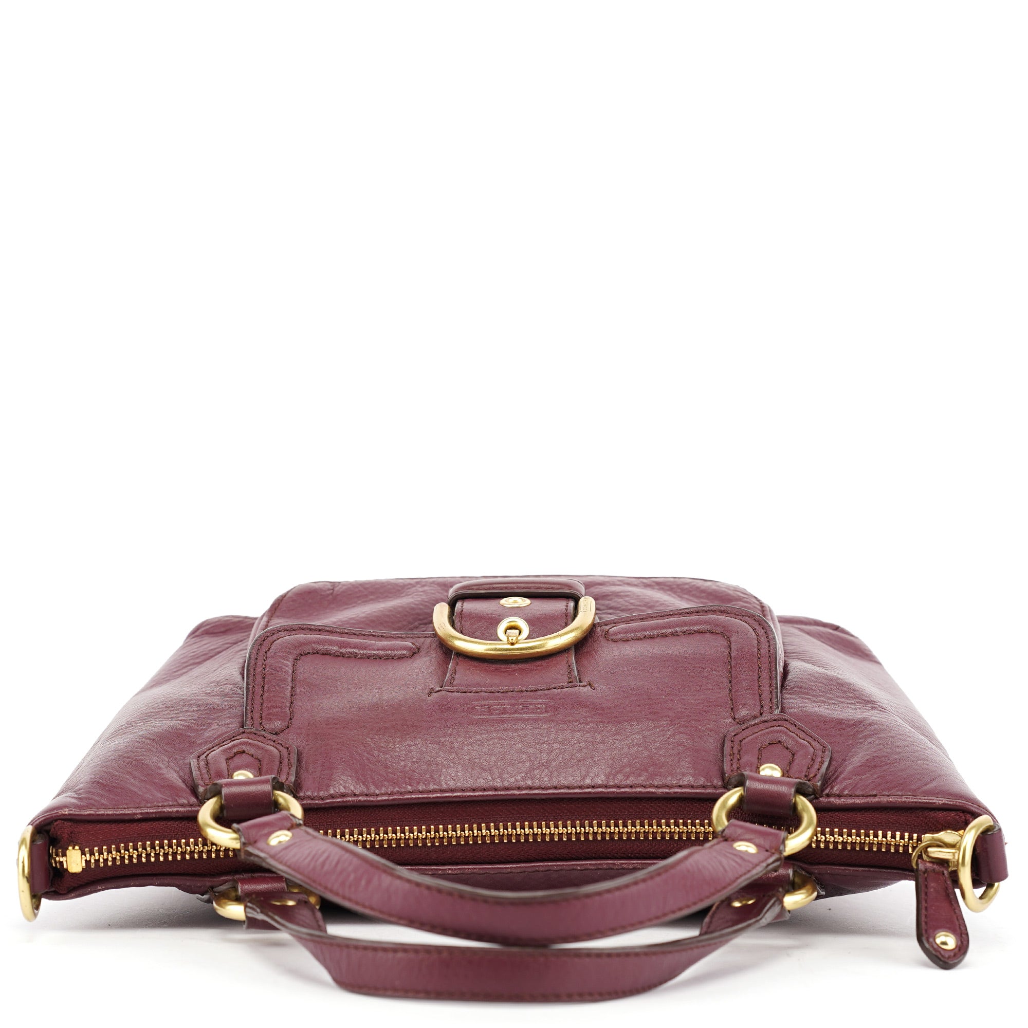 Purple Leather Soho 2-Way Tote Bag