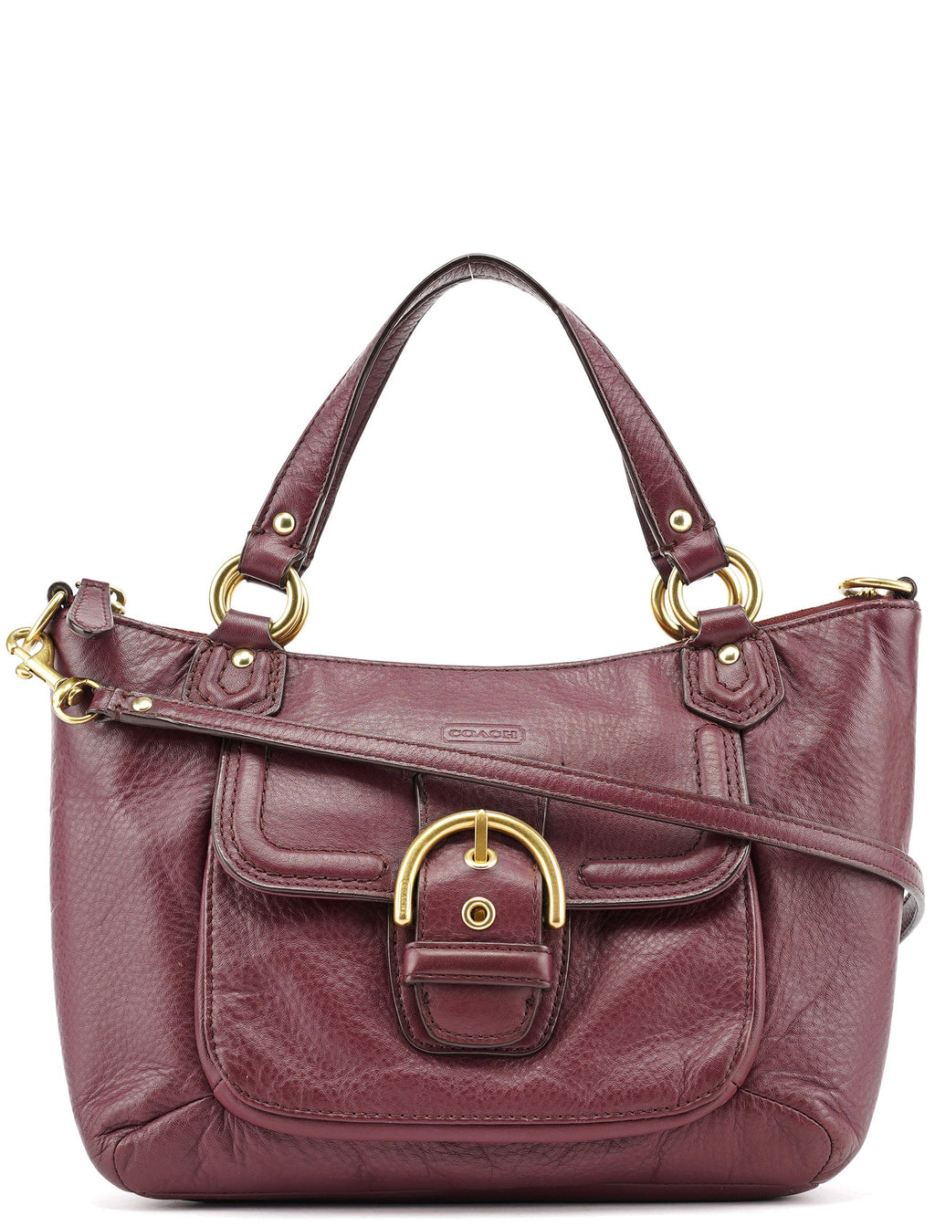 Purple Leather Soho 2-Way Tote Bag
