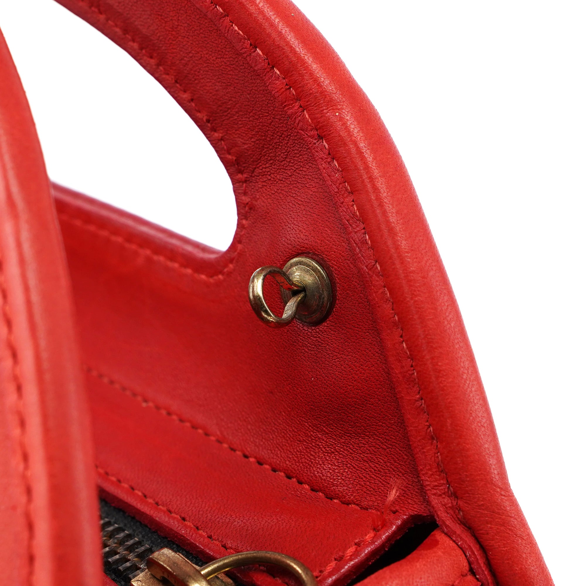 Red Leather Ergo 2-Way Bag