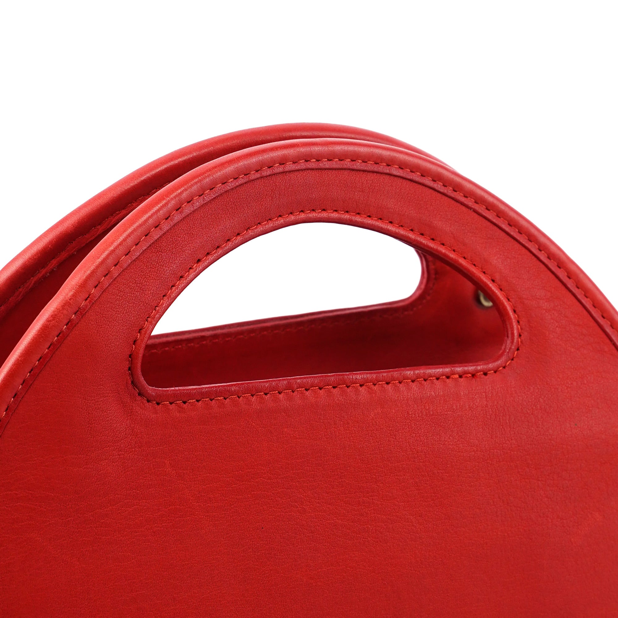 Red Leather Ergo 2-Way Bag