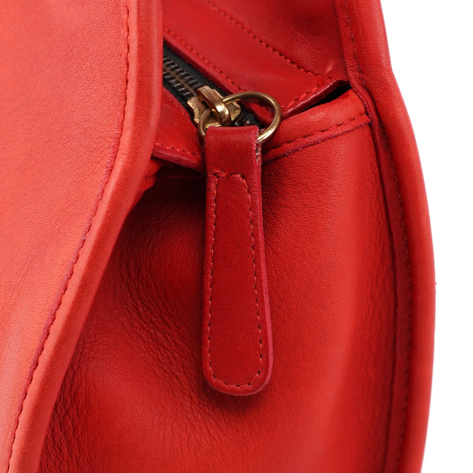 Red Leather Ergo 2-Way Bag
