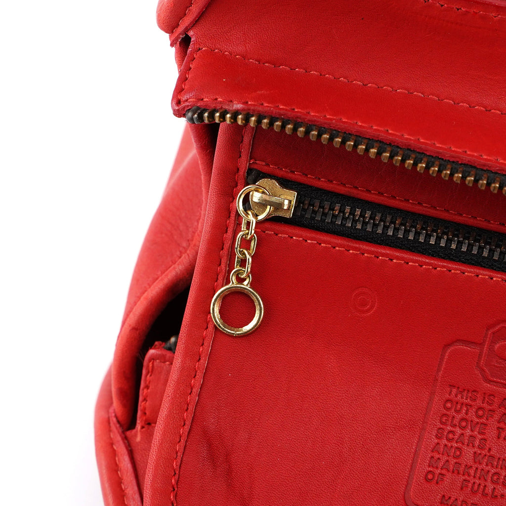 Red Leather Ergo 2-Way Bag
