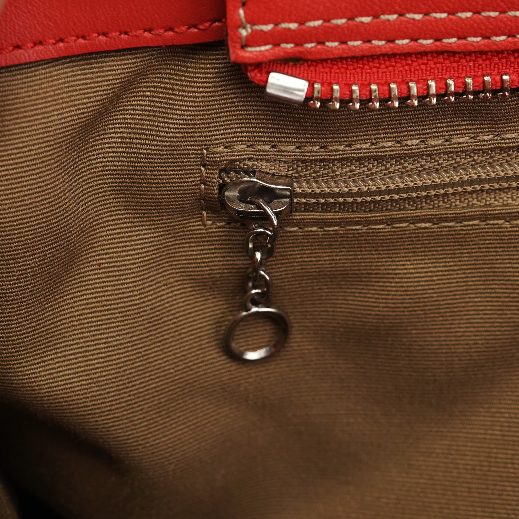 Red Leather Soho Tote Bag