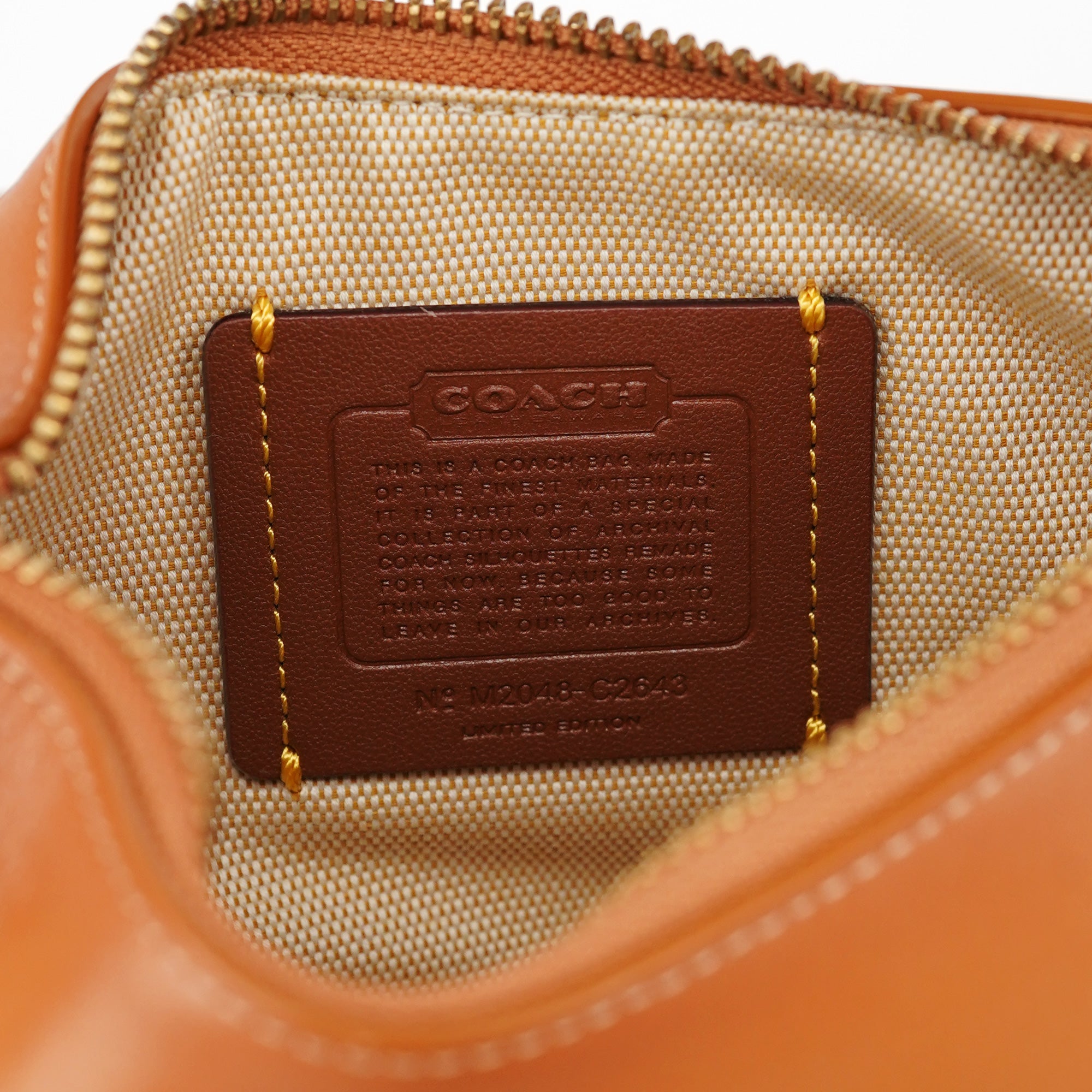 Tan Leather Turnlock Shoulder Bag