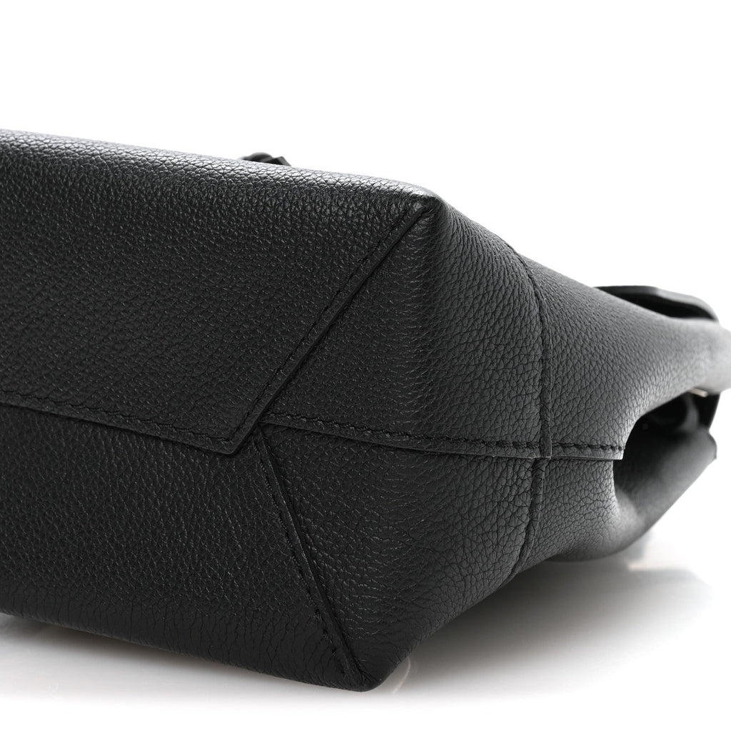 Calfskin Lockme Mini Backpack Black