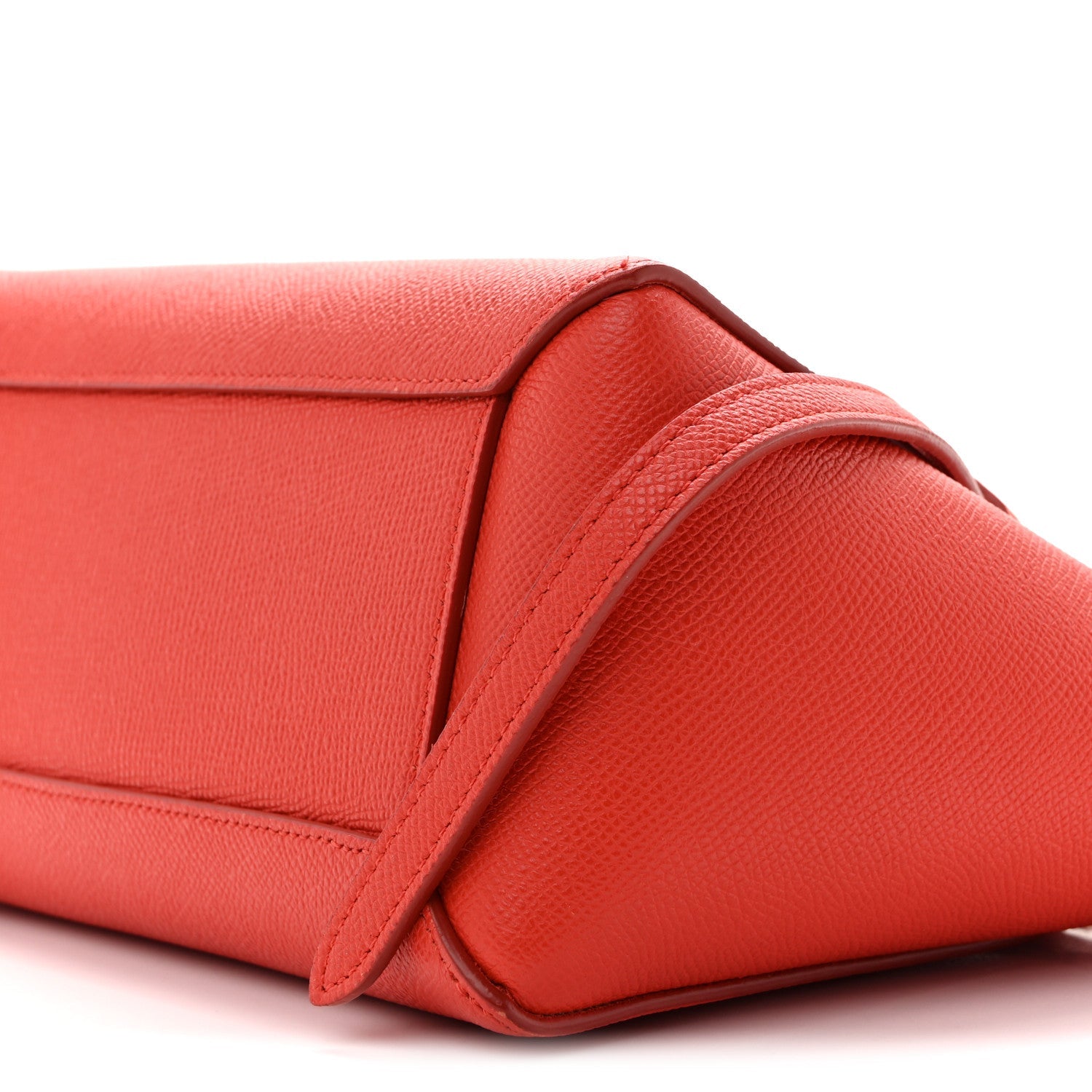 Grained Calfskin Nano Belt Bag Coral