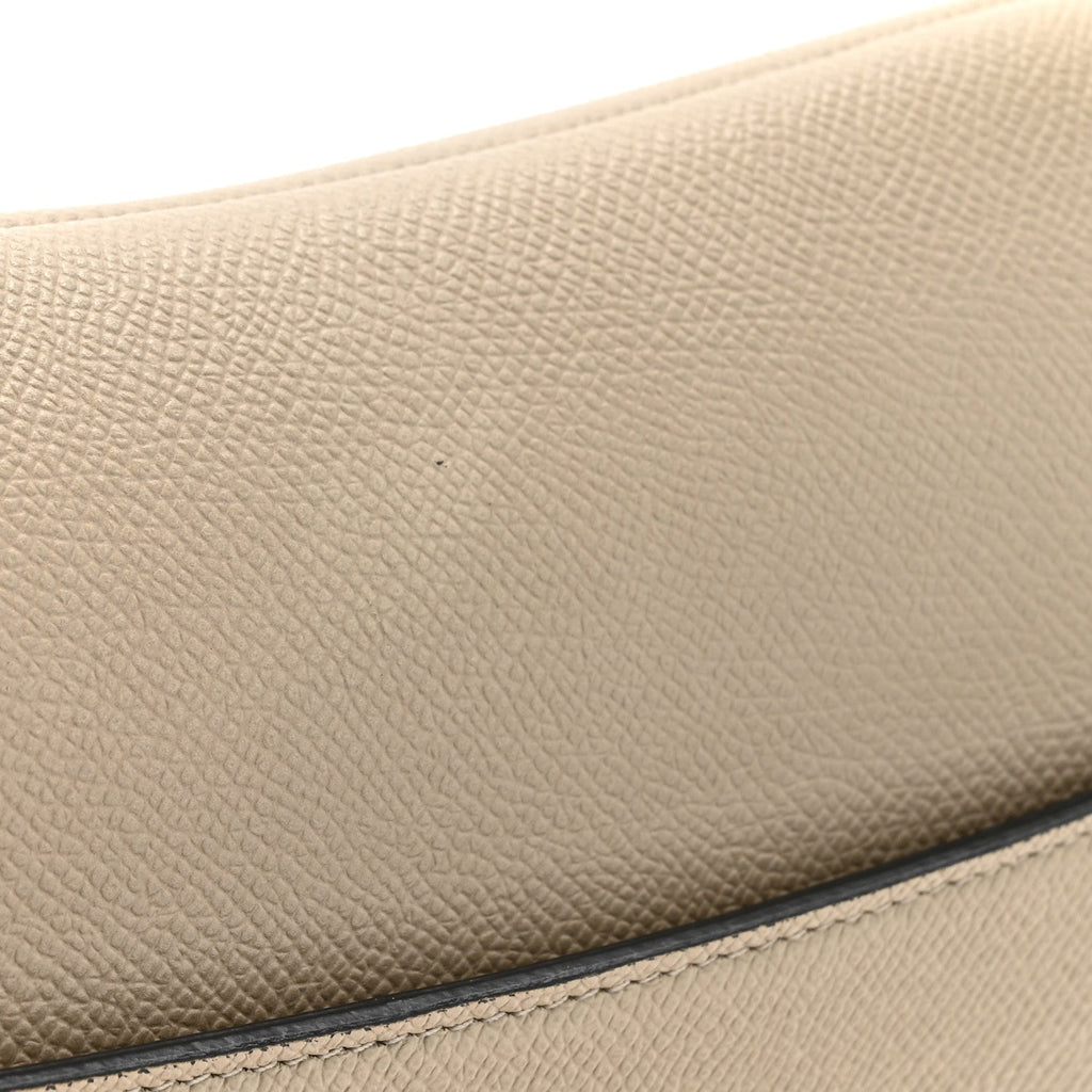 Grained Calfskin Saddle Bag With Strap Sable
