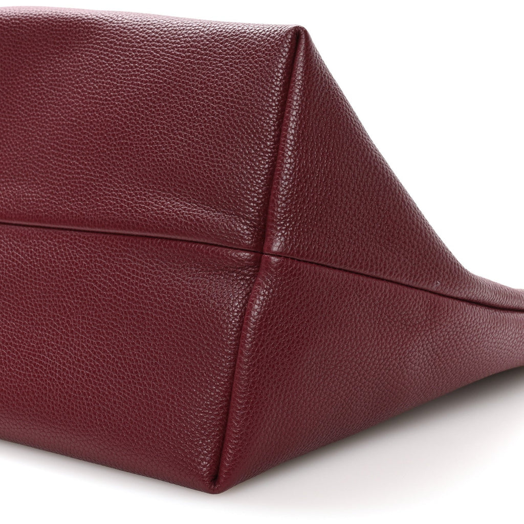 Grained Calfskin Monogram Large Totissima Reversible Tote Rosso Ancora