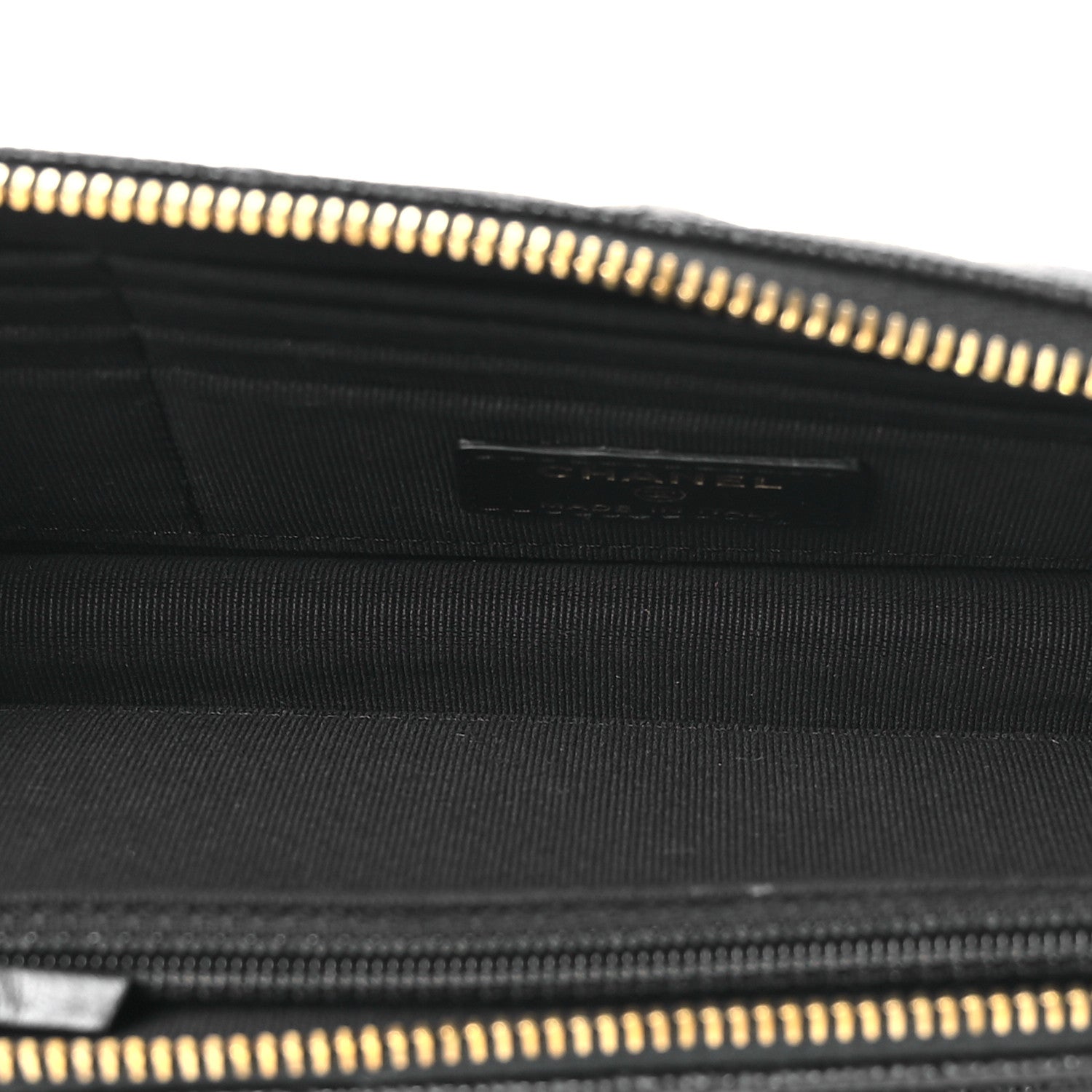 Caviar Quilted Polly Pocket Pouch Black