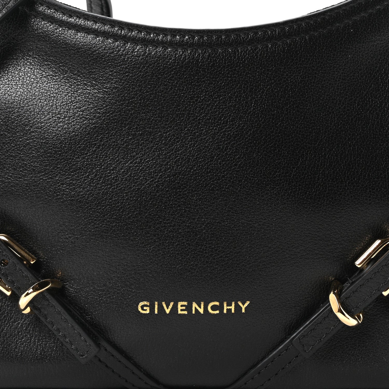 Tumbled Calfskin Nano Voyou Bag Black