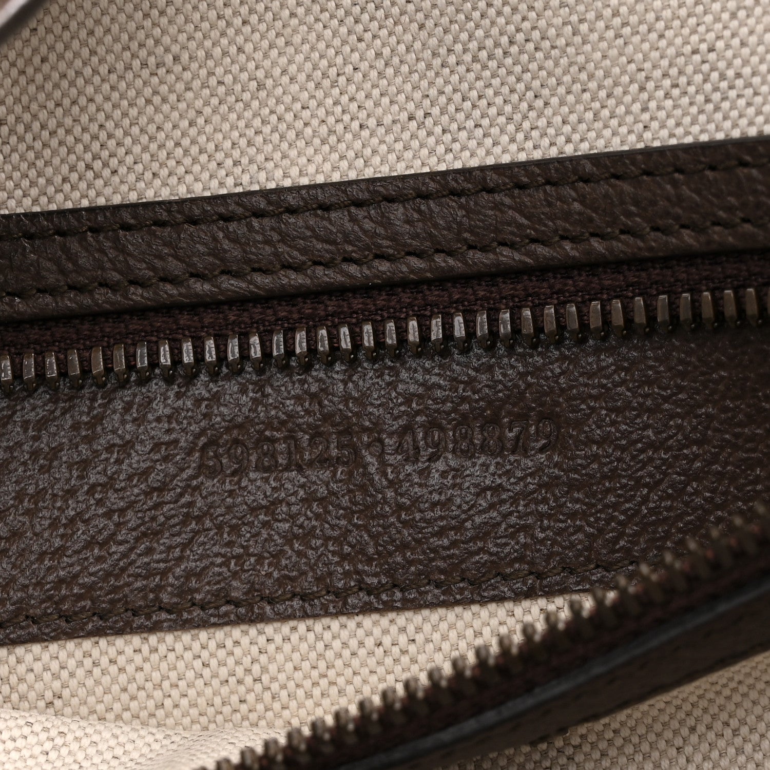 GG Supreme Monogram Web Small Ophidia Half Moon Hobo Brown