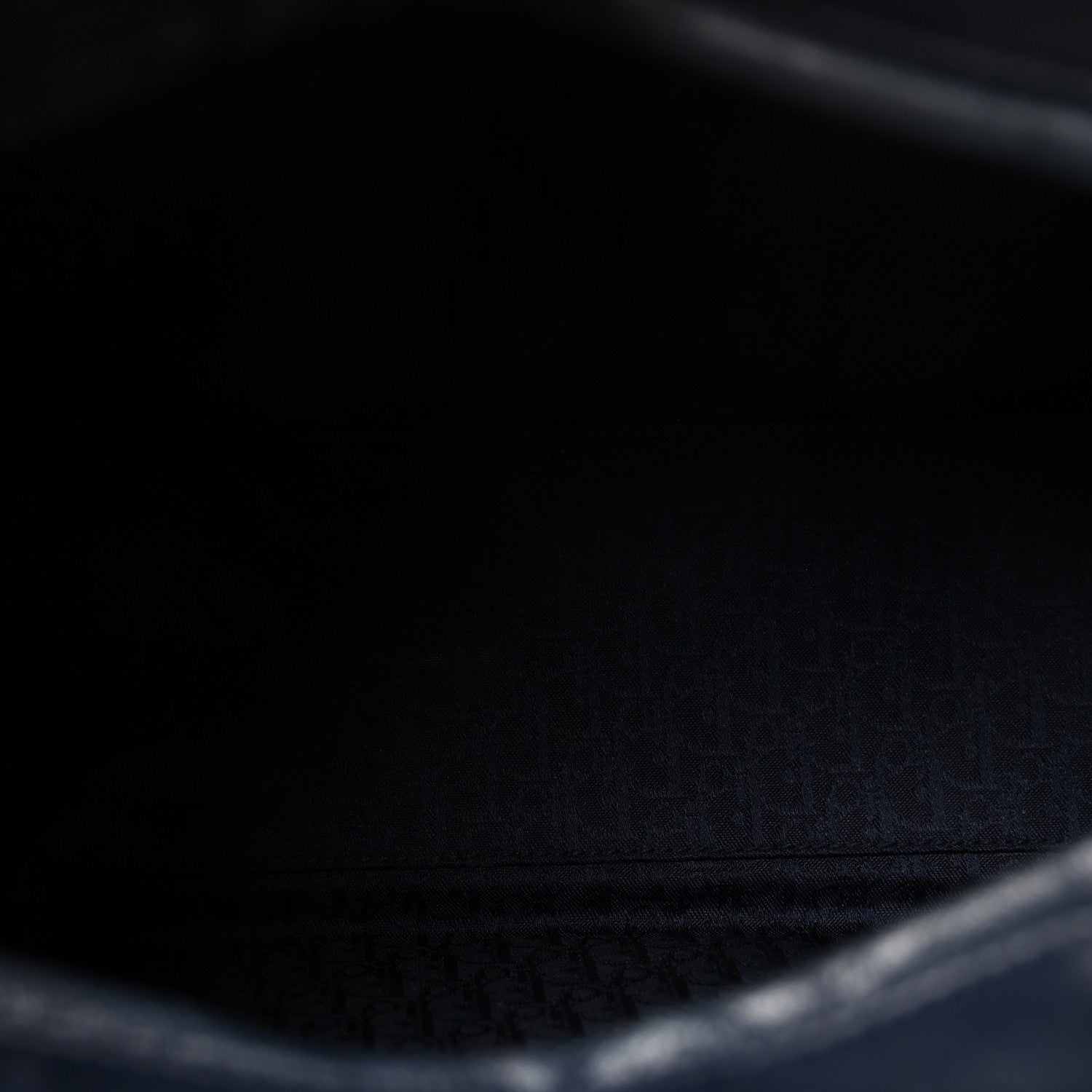 Lambskin Cannage Large Lady Dior Navy Blue
