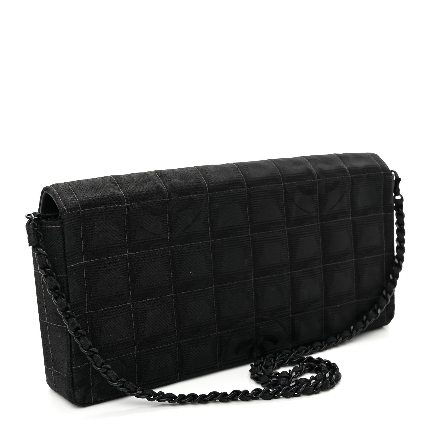 Nylon Travel East West Flap Black