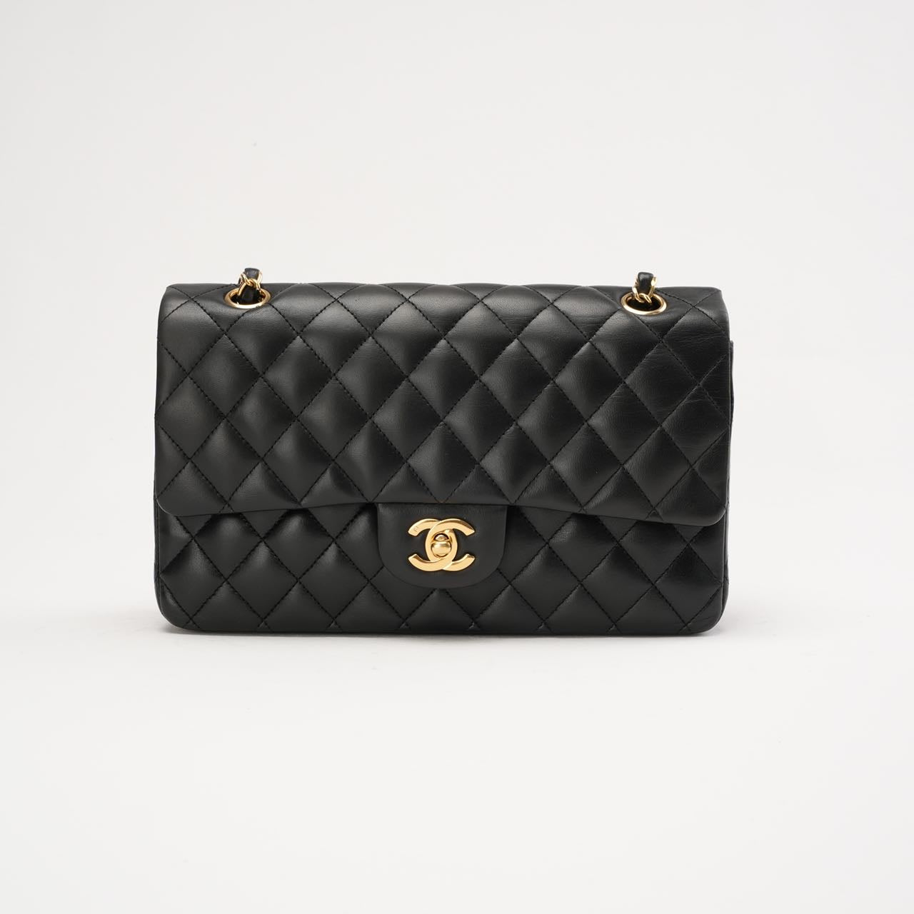 Chanel Classic Medium Double Flap Lamb Black 2017