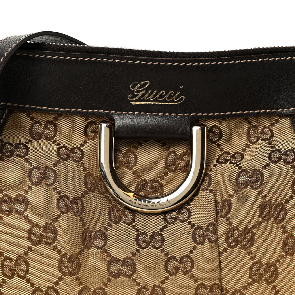 Monogram Small D Gold Ring Messenger Dark Brown