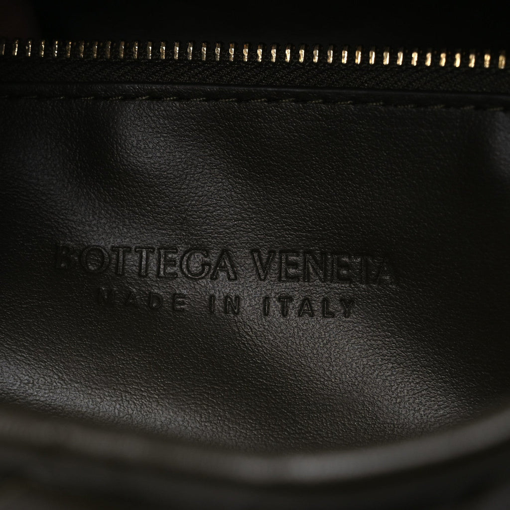 Calfskin Intrecciato Small Hop Kaki