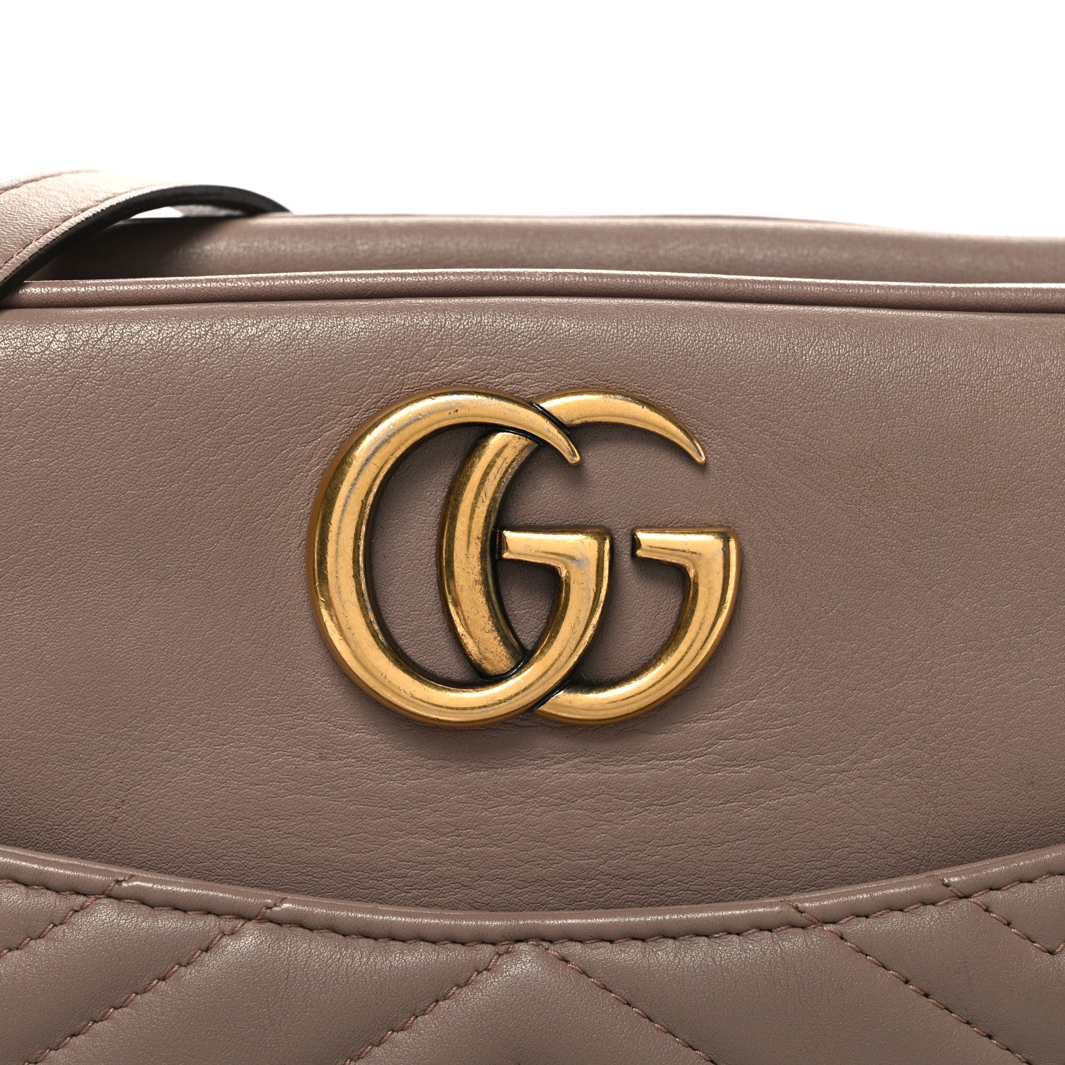 Calfskin Matelasse Medium GG Marmont Chain Shoulder Bag Porcelain Rose
