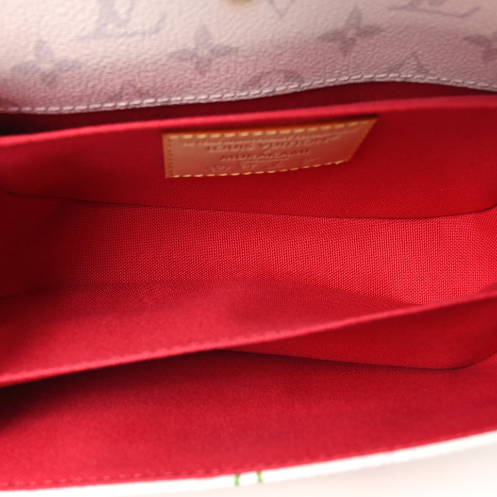 LV X TM Monogram Cerises Pochette Metis East West White