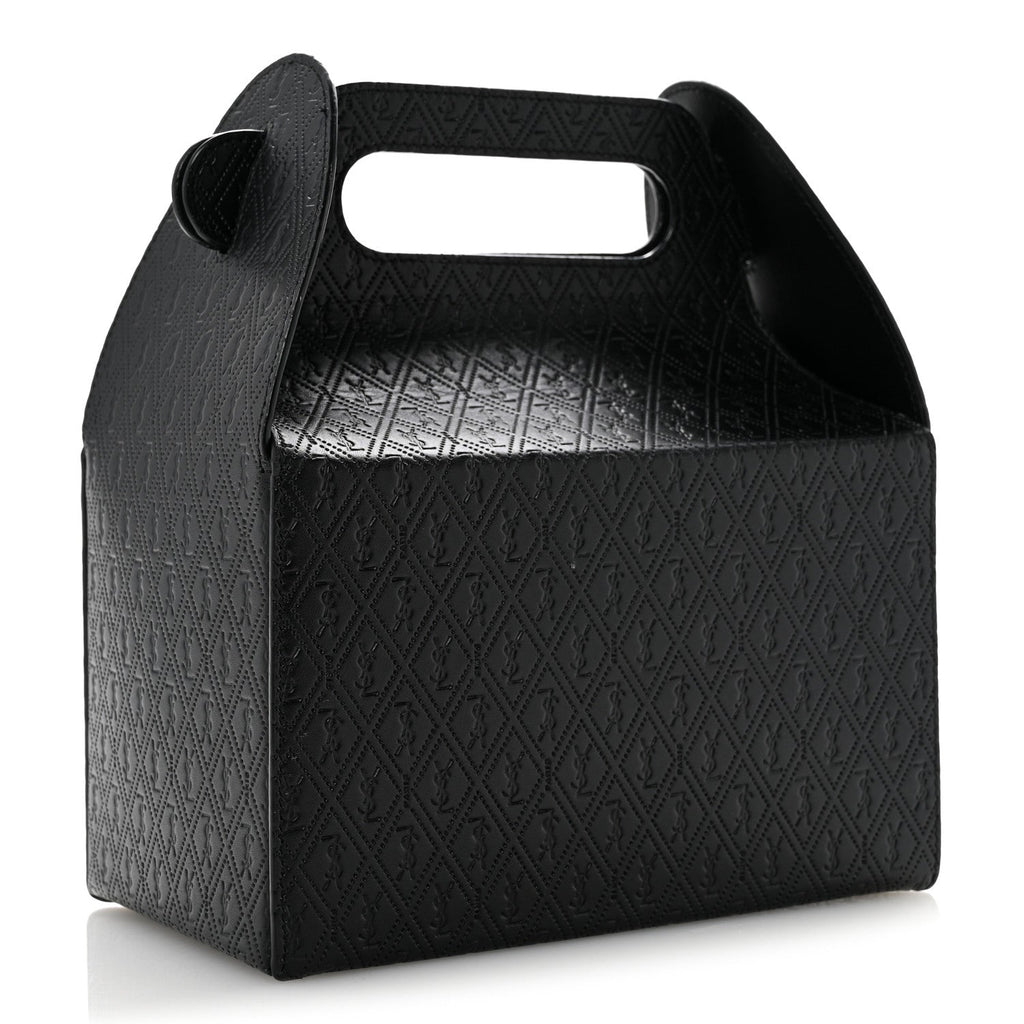 Calfskin Monogram Take Away Box Black