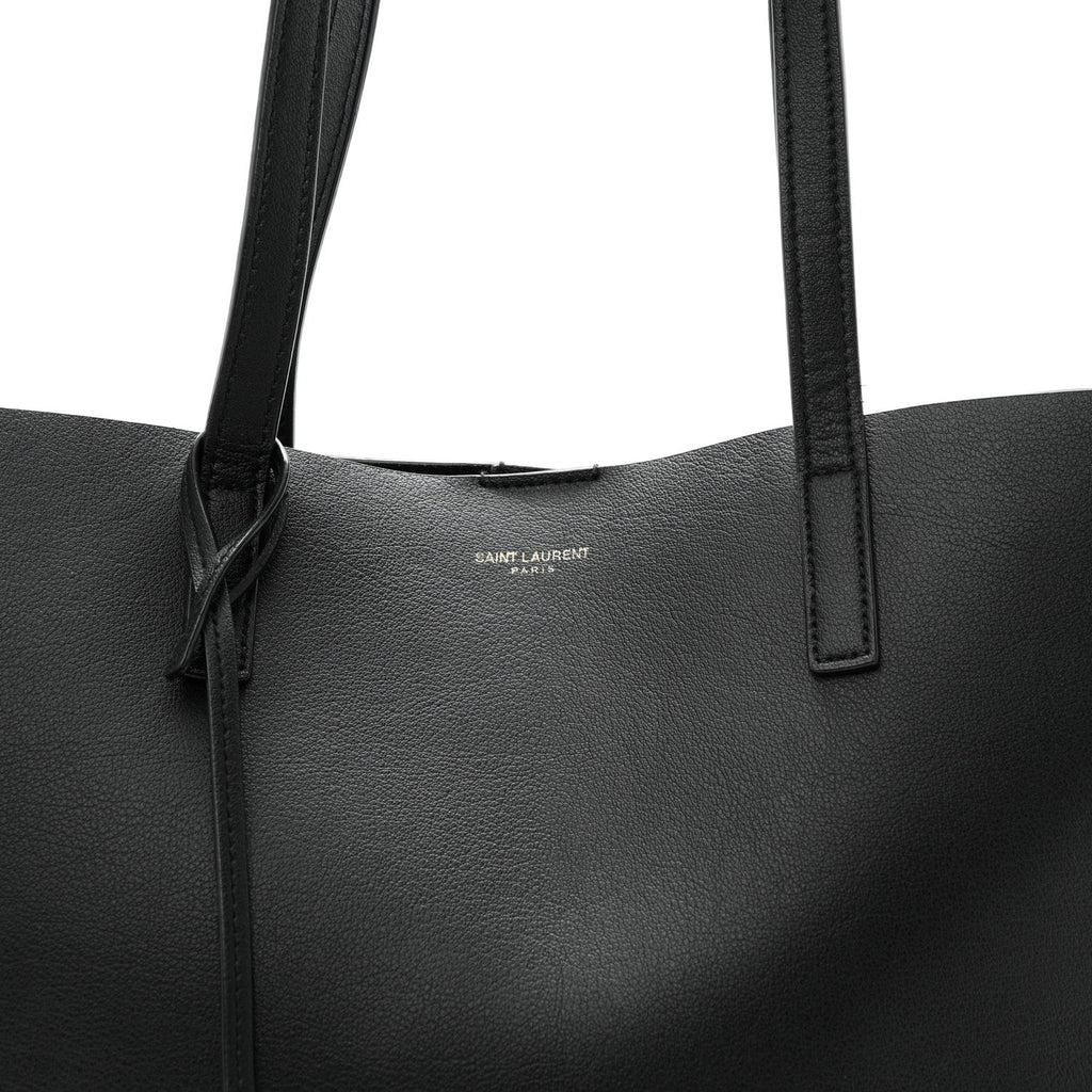 Calfskin Large Shopping Tote Black