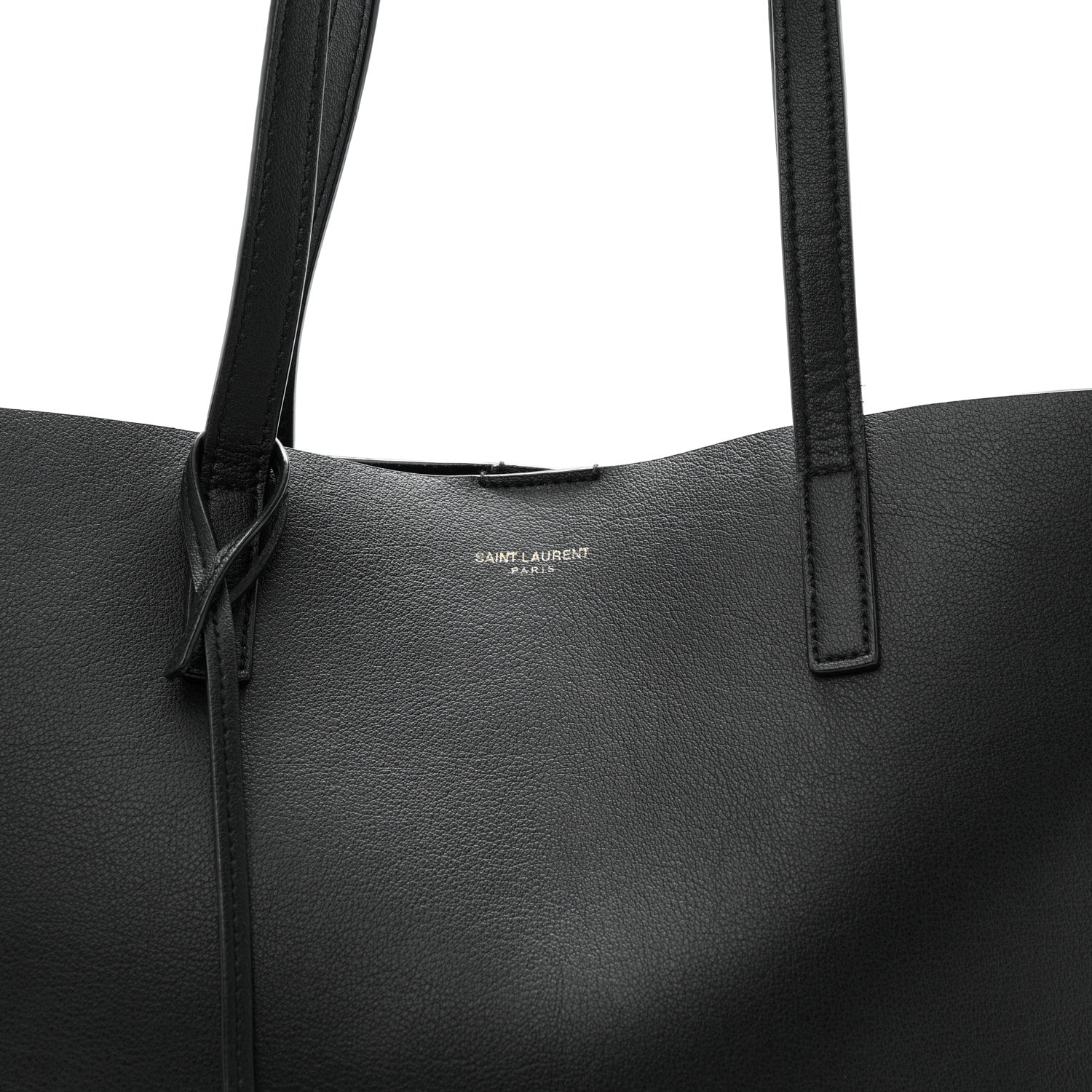 Calfskin Large Shopping Tote Black