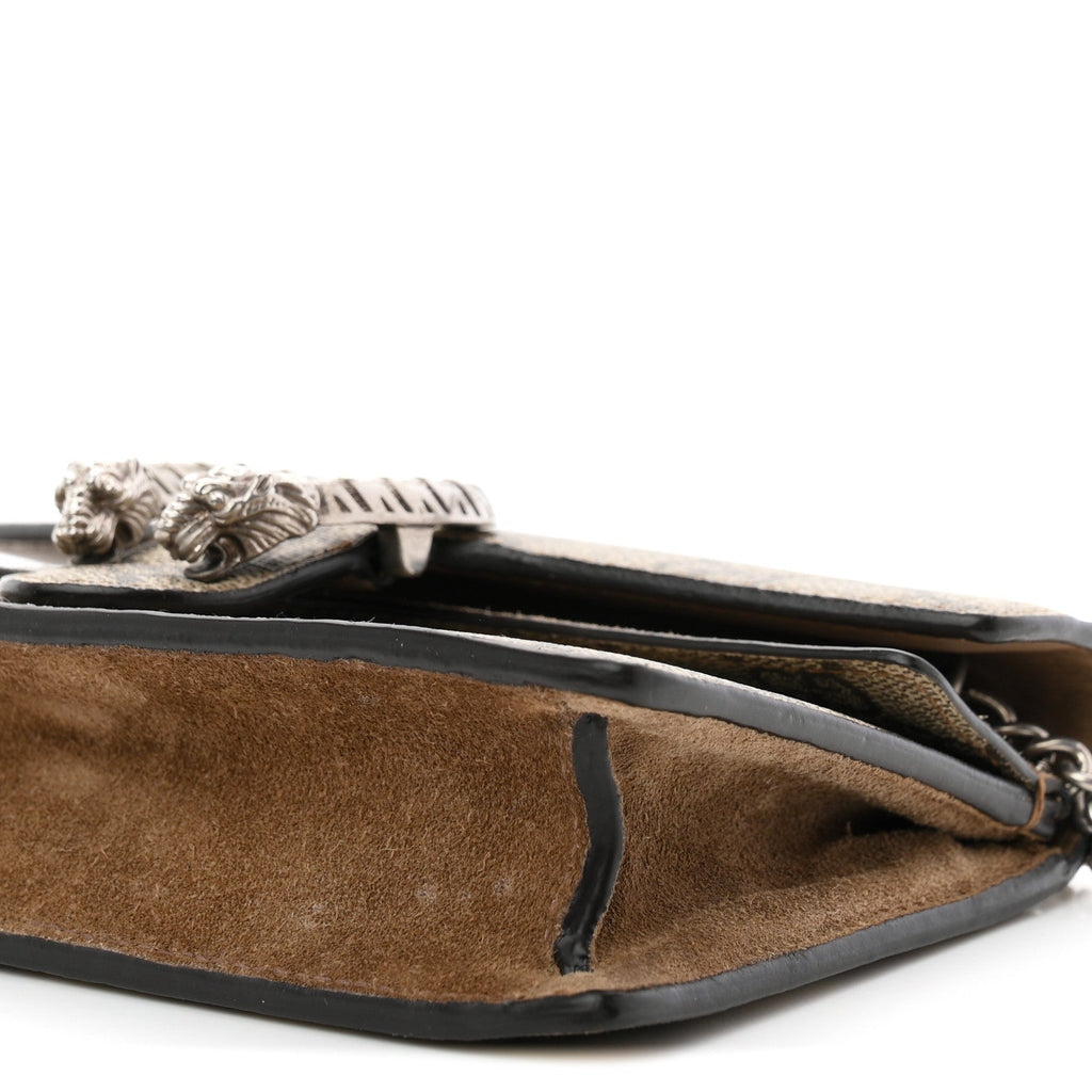 GG Supreme Monogram Super Mini Dionysus Shoulder Bag Taupe