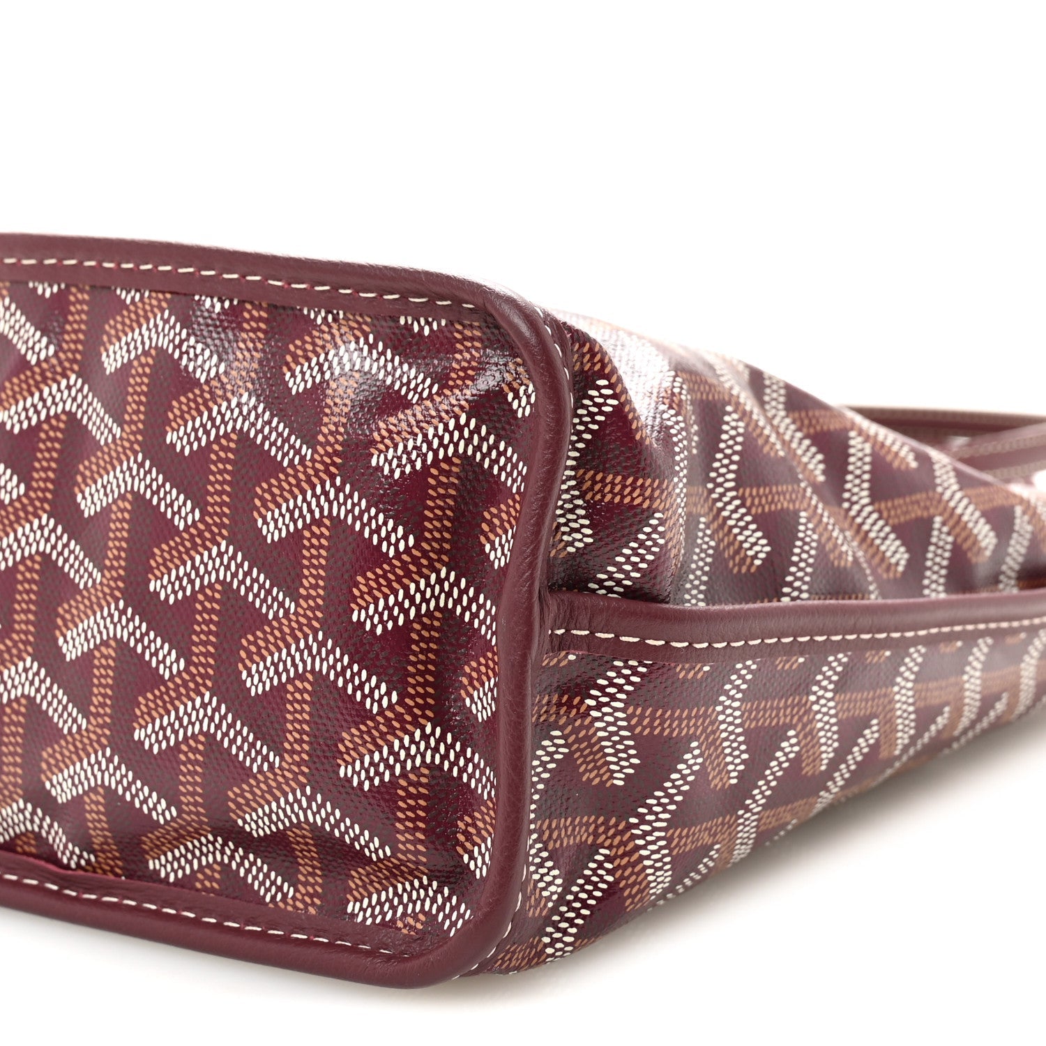 Goyardine Reversible Mini Anjou Burgundy