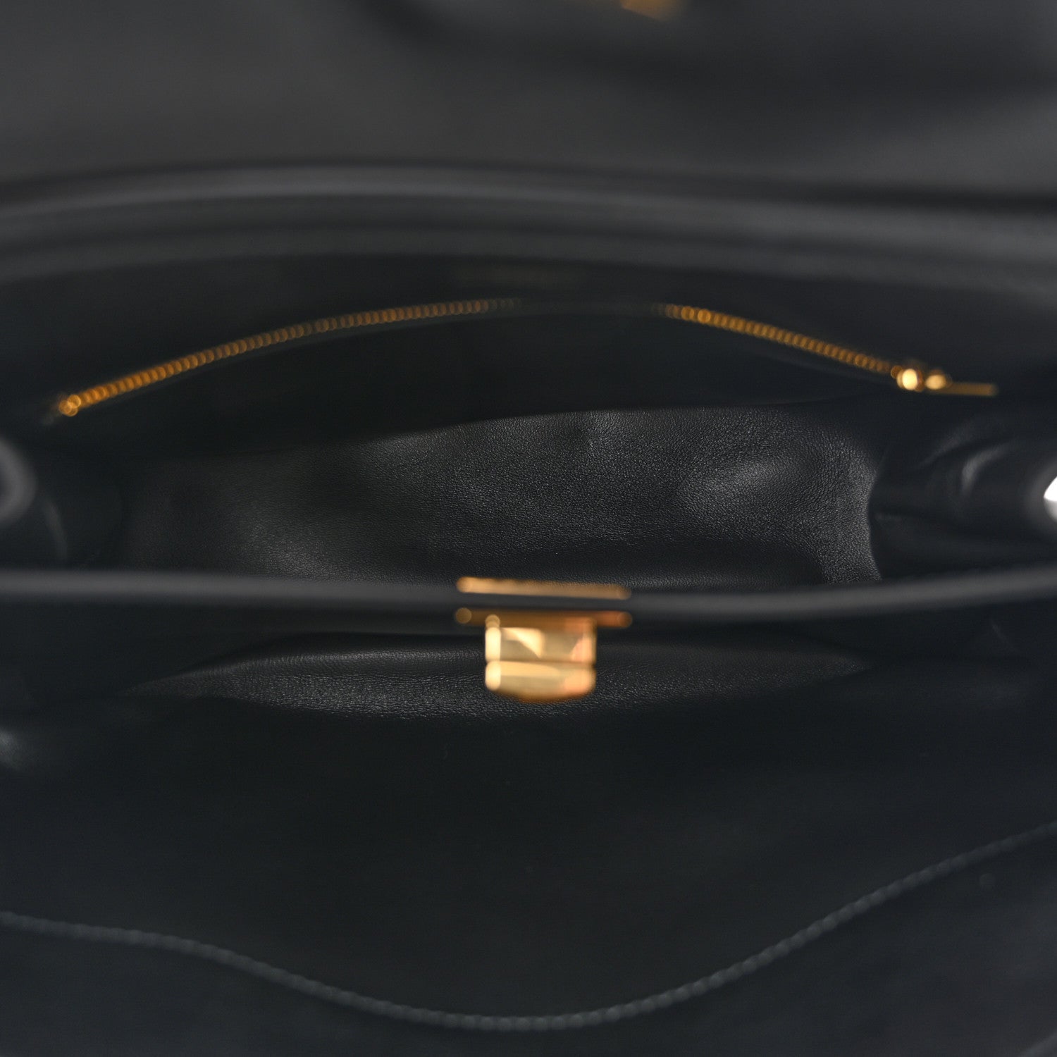 Natural Smooth Calfskin Small Rodeo Top Handle Handbag Black