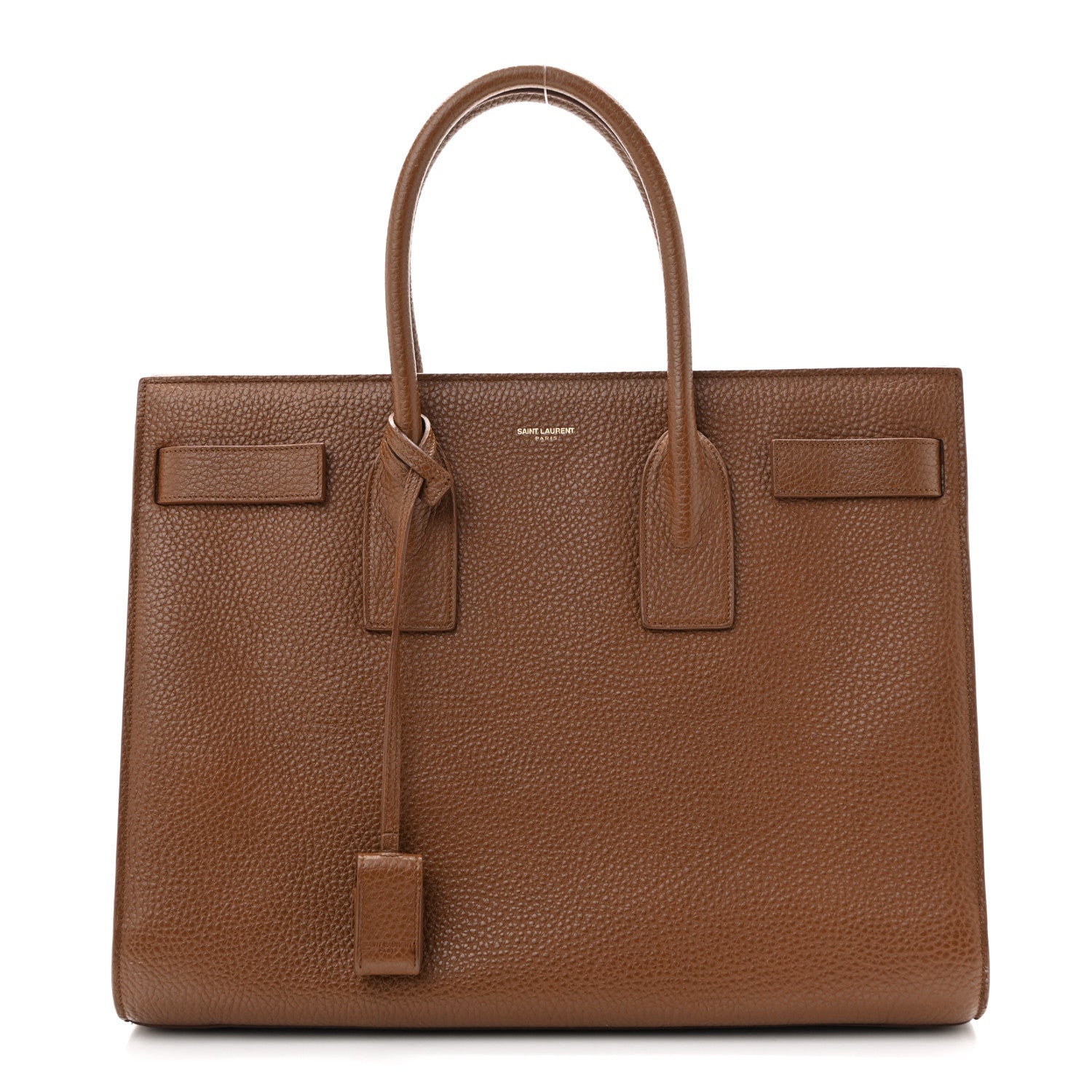 Grained Calfskin Large Souple Sac De Jour Carryall Cinnamon